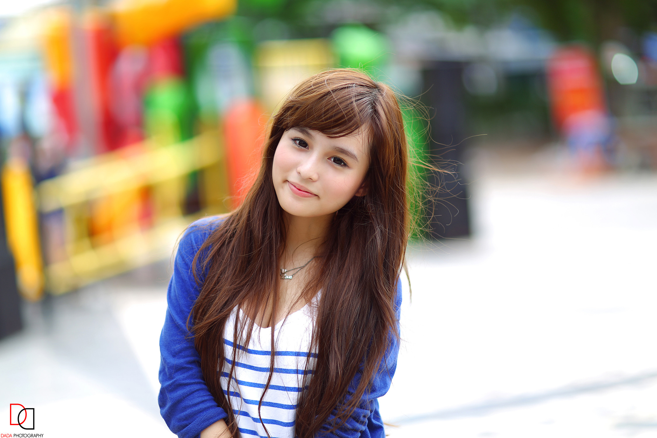 Cute asian romanian girl public image