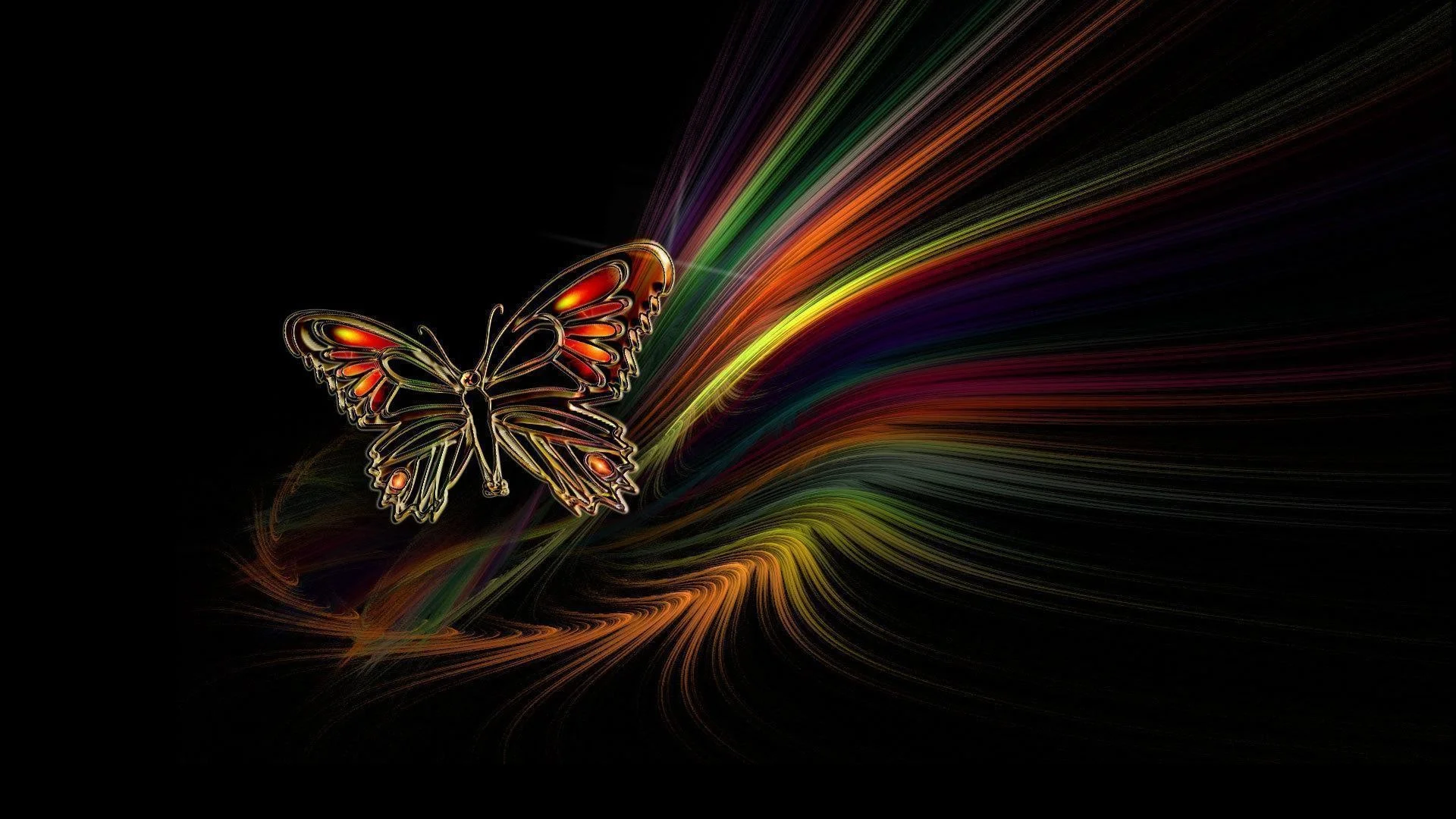 Beautiful Butterfly Abstract HD Wallpaper For Desktop Backgrounds