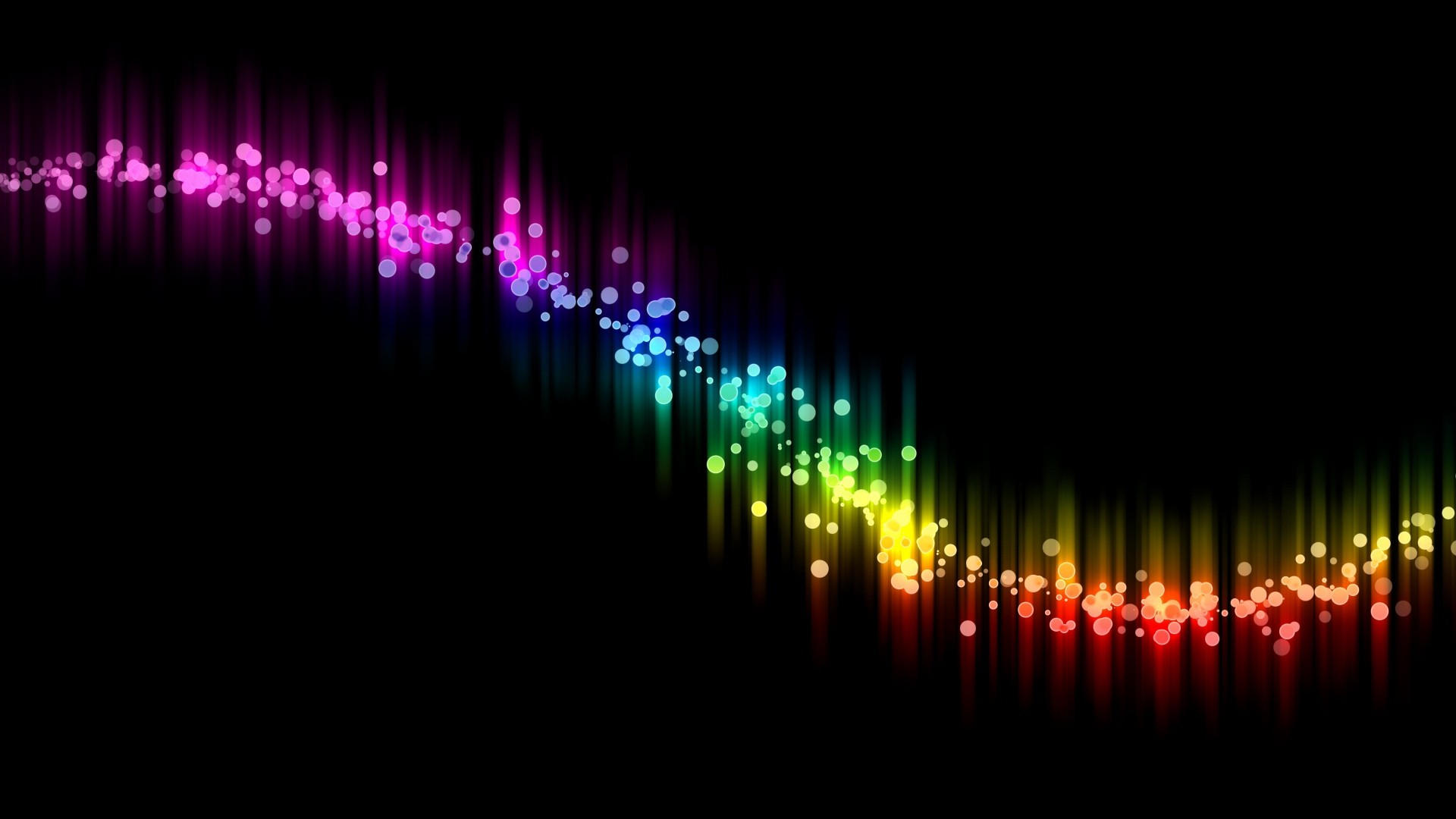 Preview wallpaper abstract, black, colorful, curve 1920×1080