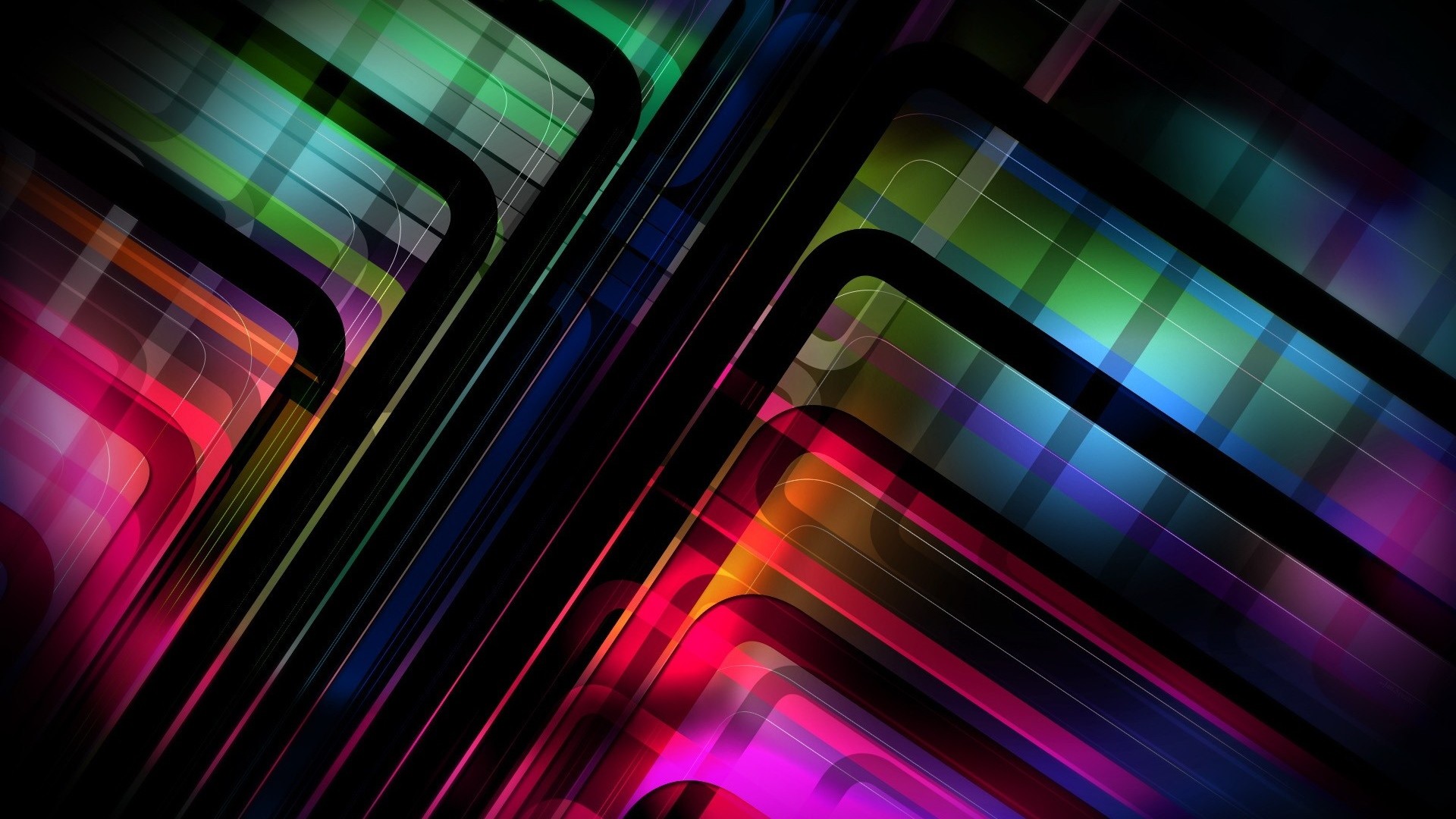 Wallpaper abstract, colorful, square, stage