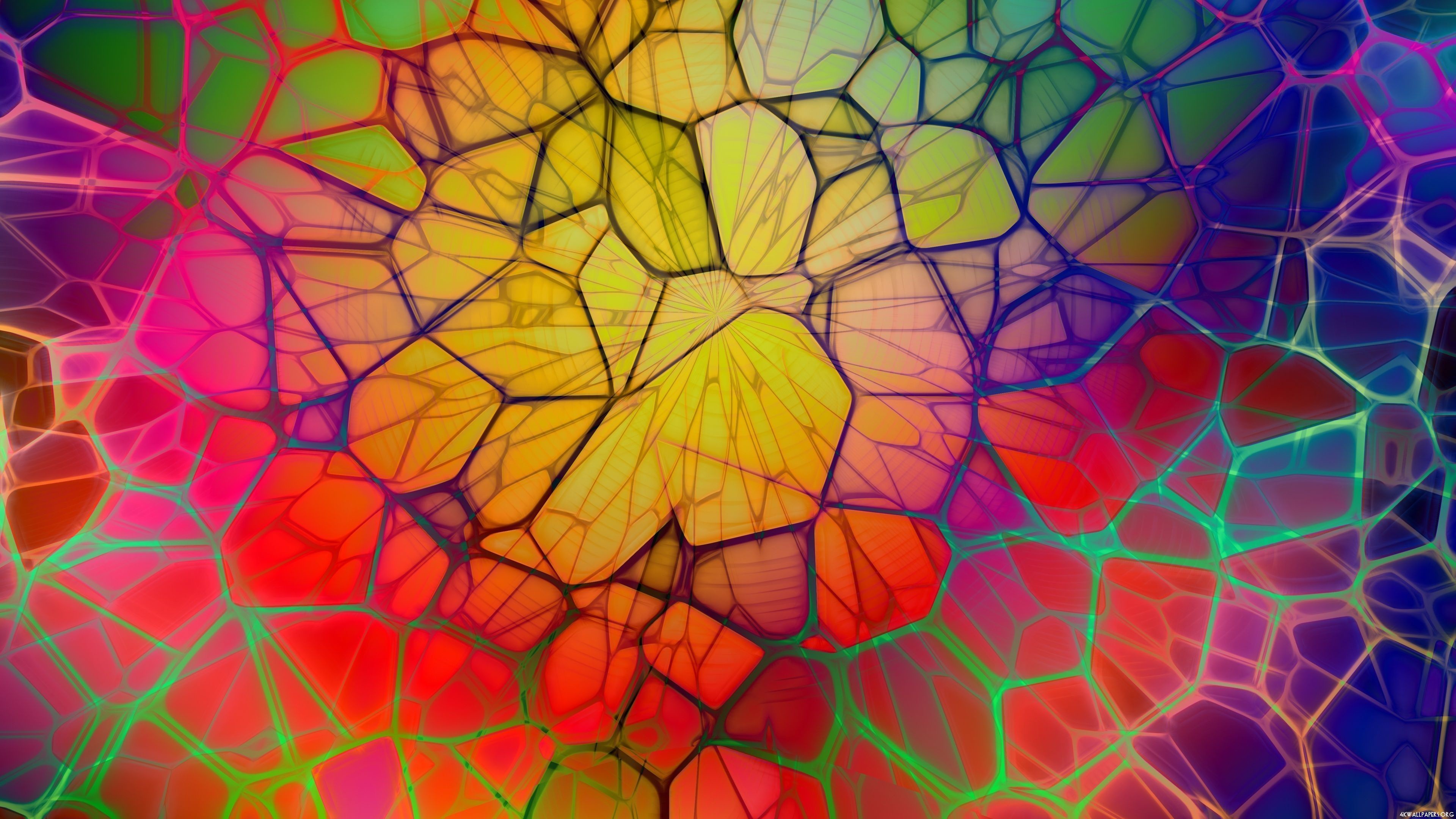 Abstract Colorful Web 4K Ultra HD Wallpaper 3840×2160