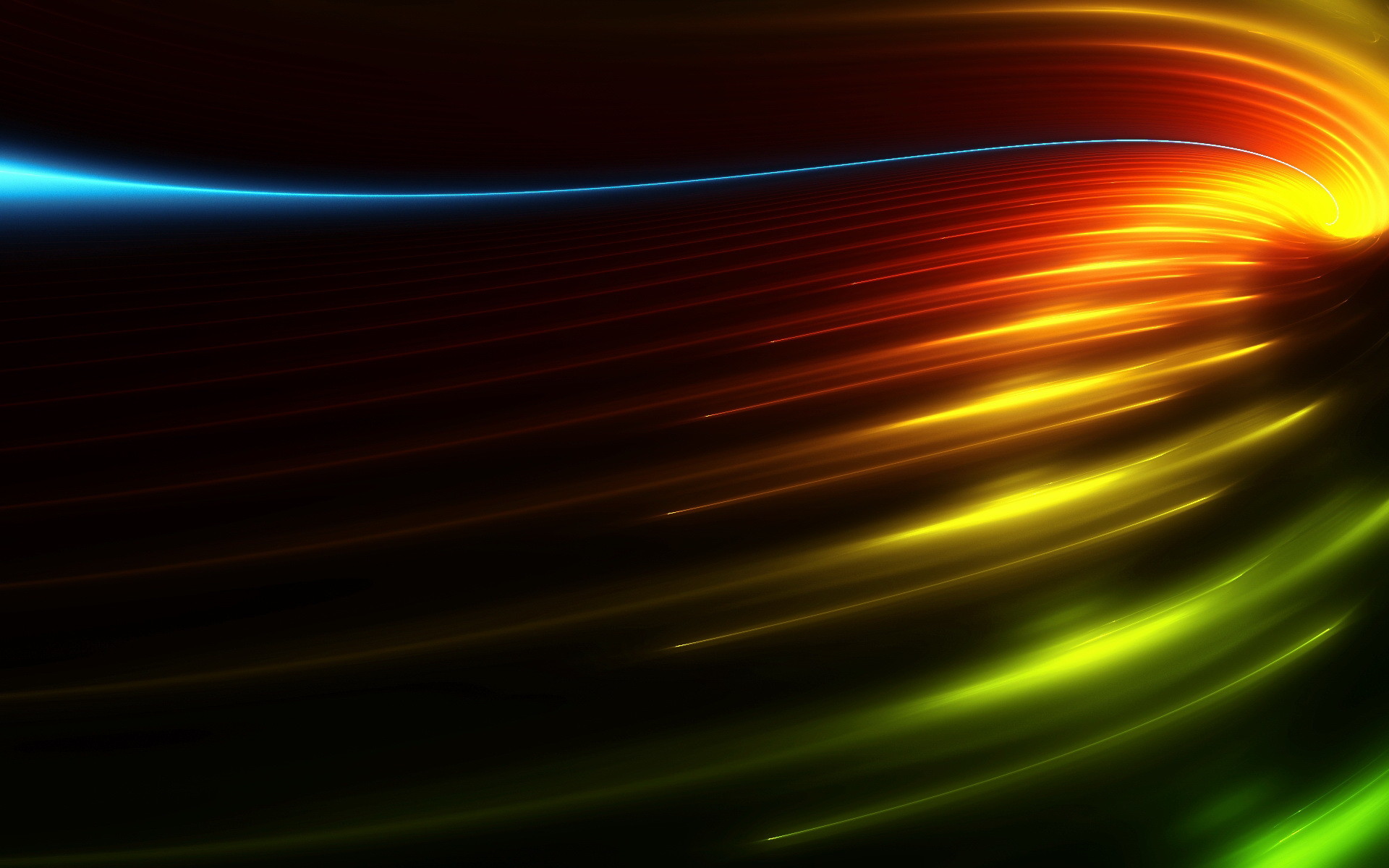 Dark Colorful Abstract Wide Screen Wallpaper