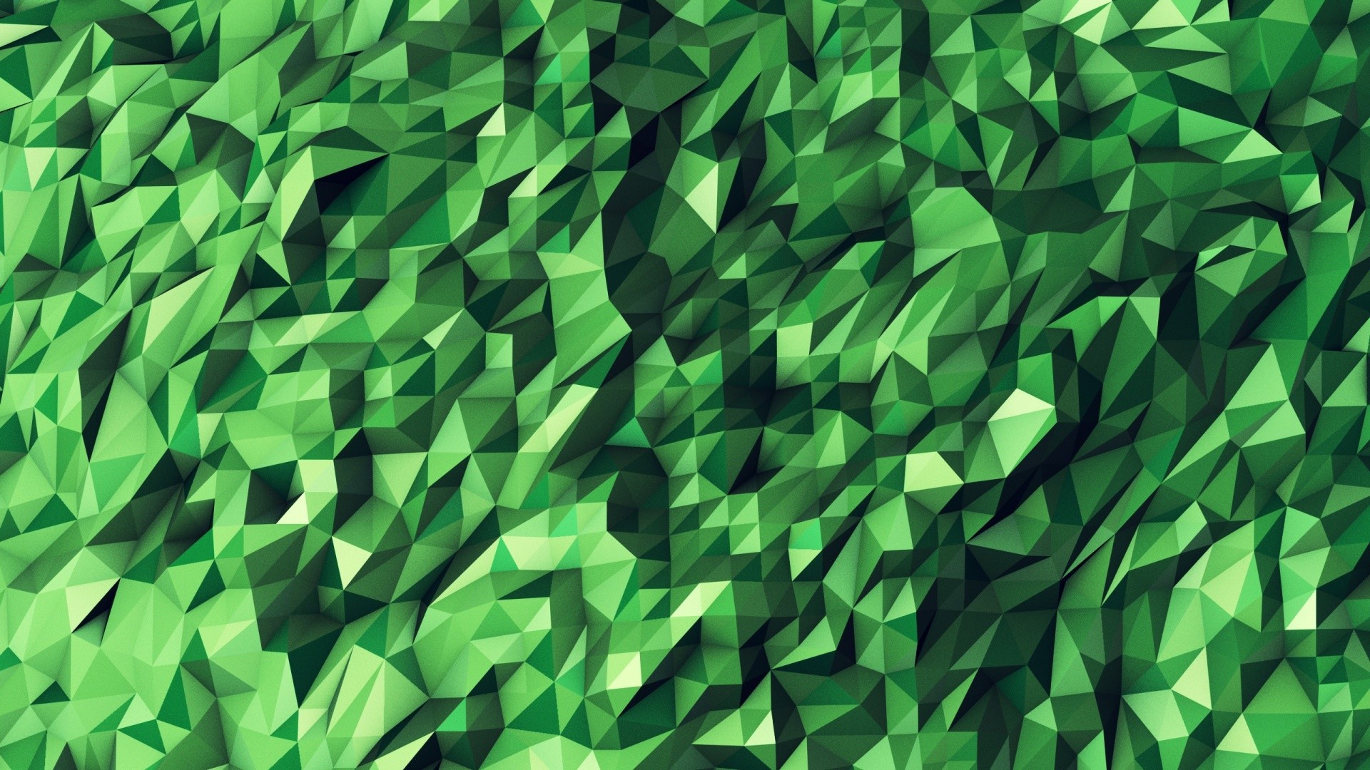 Green Abstract Geometric Shapes desktop PC and