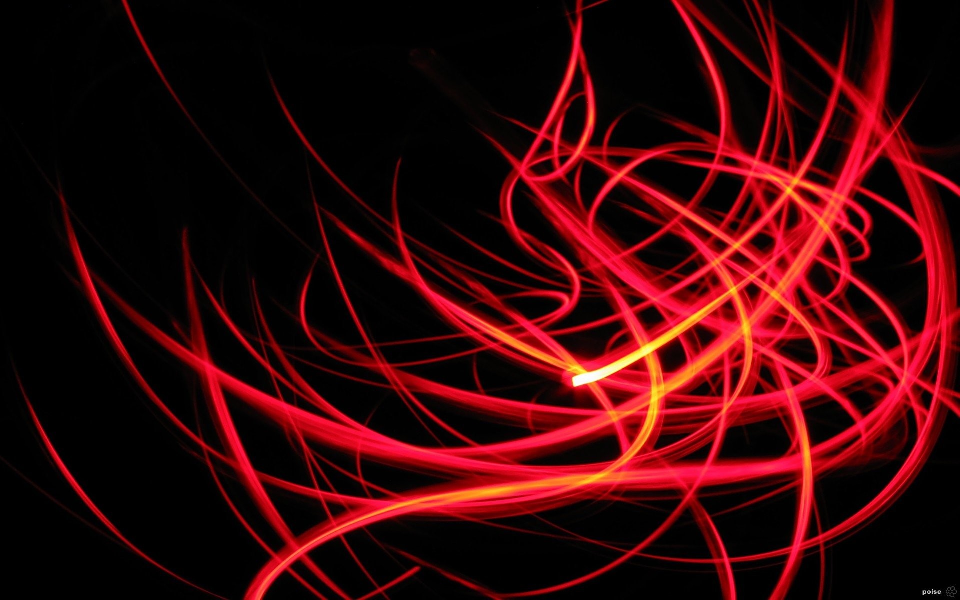 Abstract Black CGI Colors Ink Orange Red HD Wallpaper Background ID30627