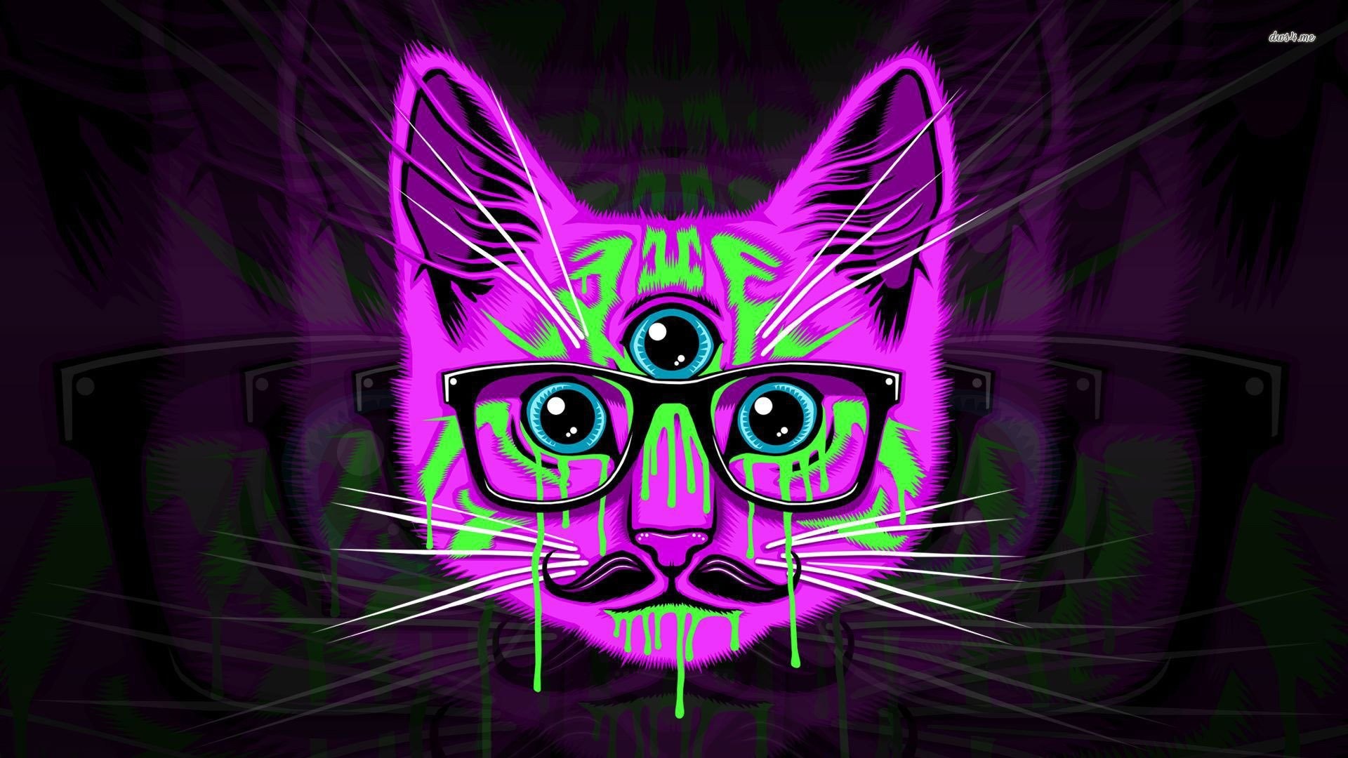 Hipster Cat wallpaper for iphone