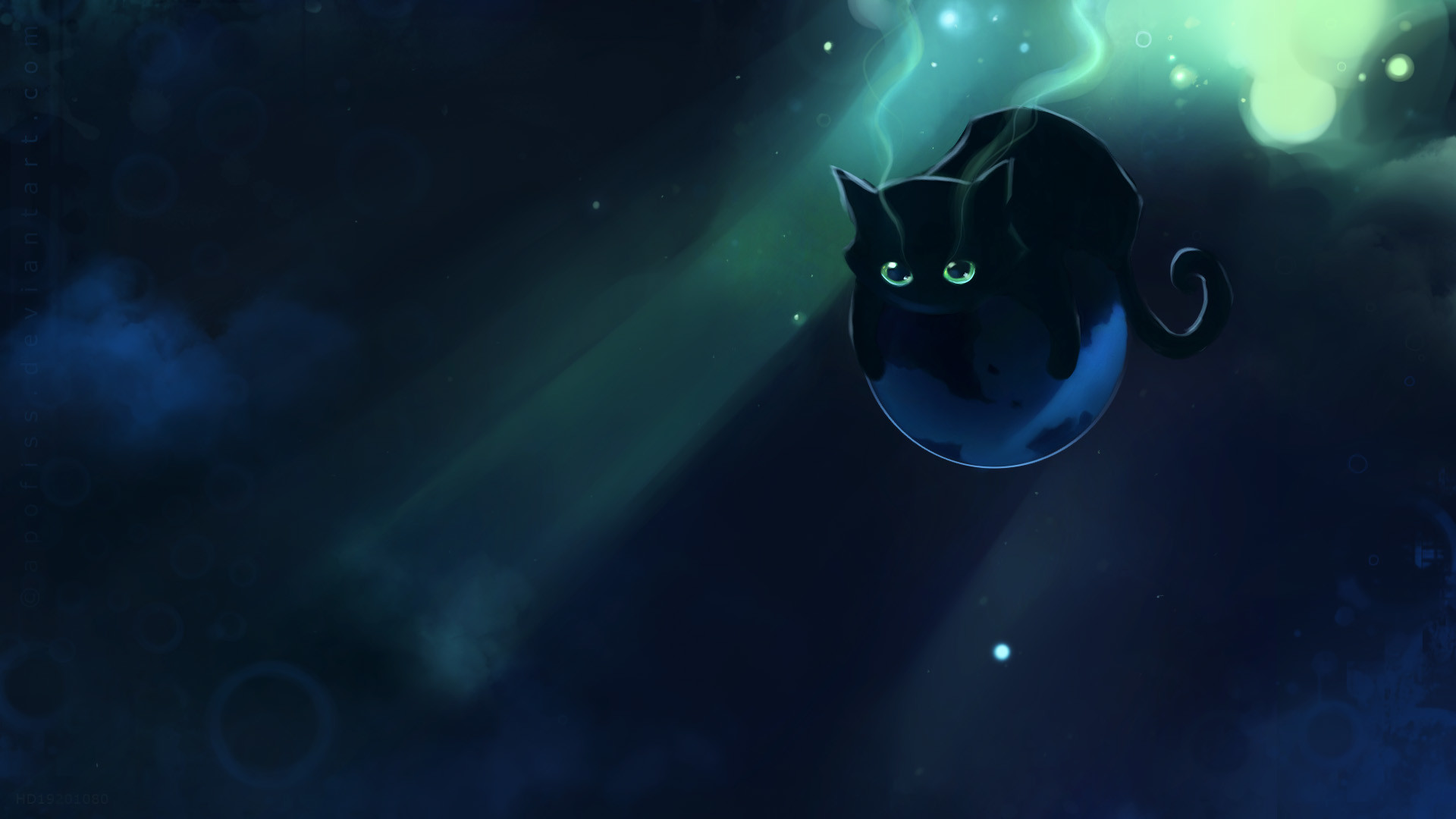 1708 1920×1080 apofiss solo lying highres black hair Painting WallpaperCat WallpaperSpace