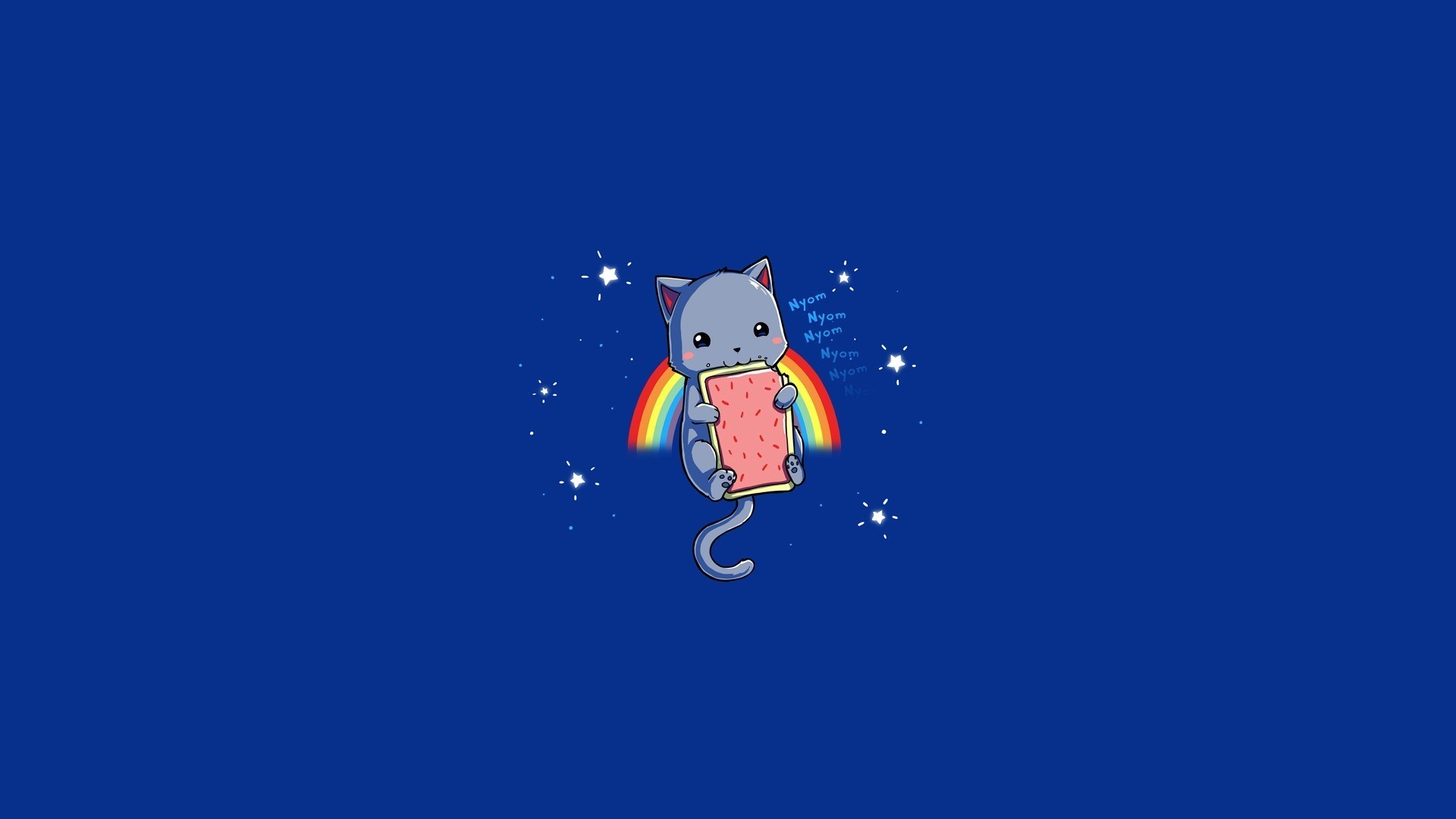 Cartoon – Nyan Cat Rainbow Blue Meme Wallpaper