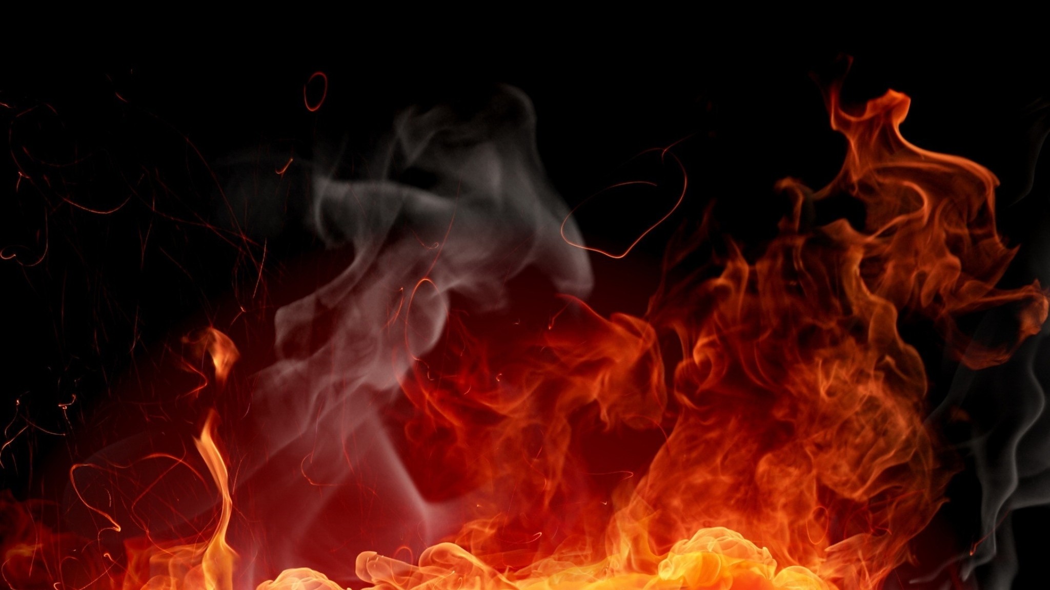 Preview wallpaper fire, background, color, abstraction 2048×1152