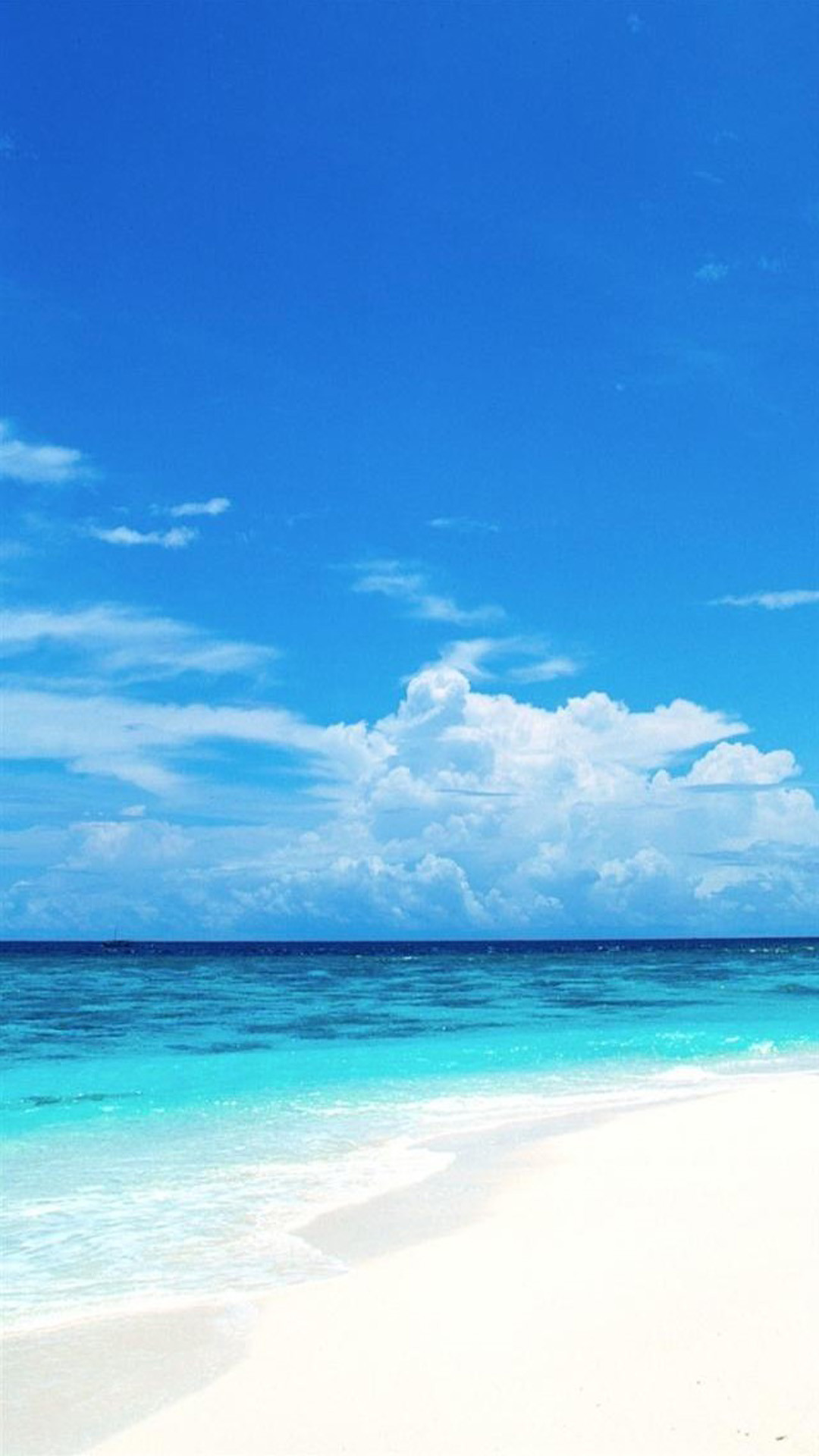 pure clear seaside beach landscape iphone 8 wallpaper download
