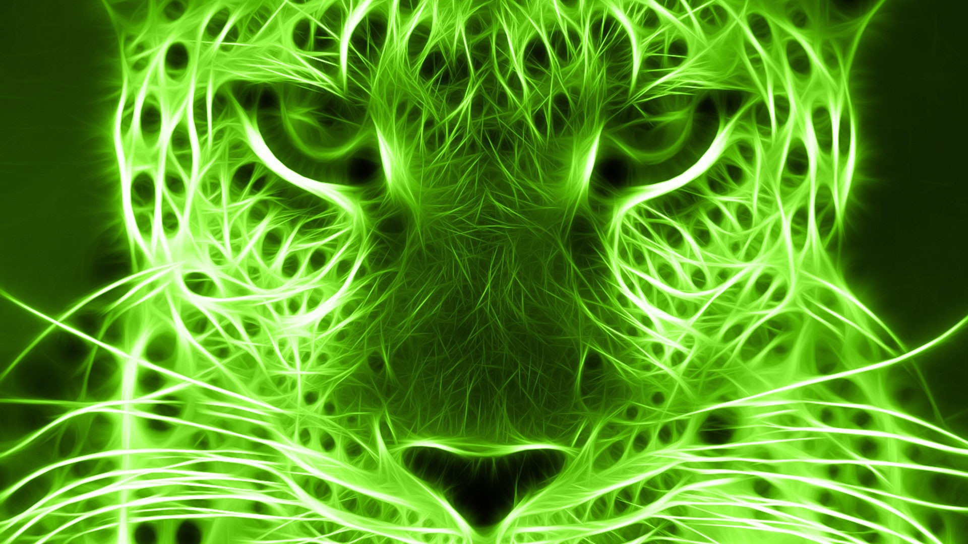 Hd pics photos green animals digital art neon desktop background wallpaper