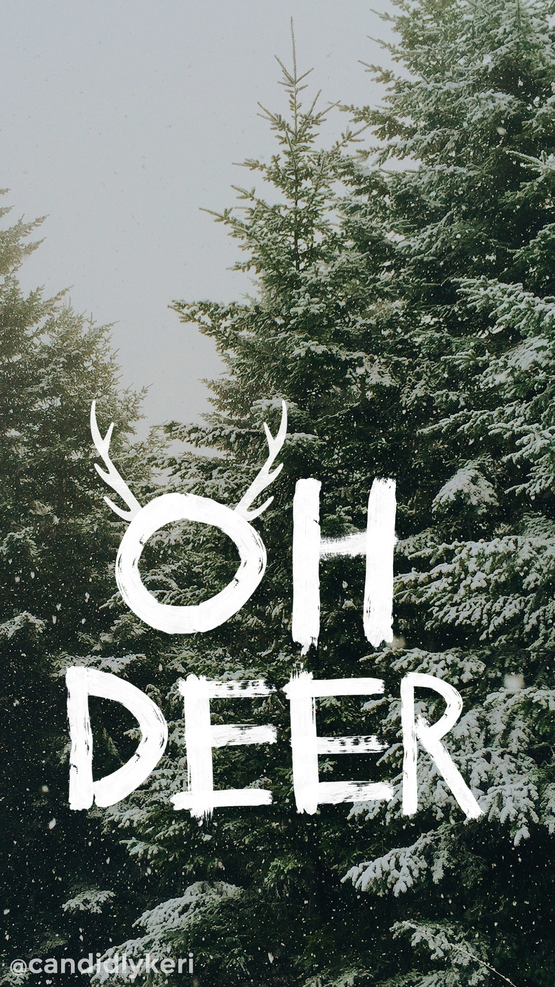 Oh Deer snowy trees Christmas tree cute background wallpaper you can  download for free on the