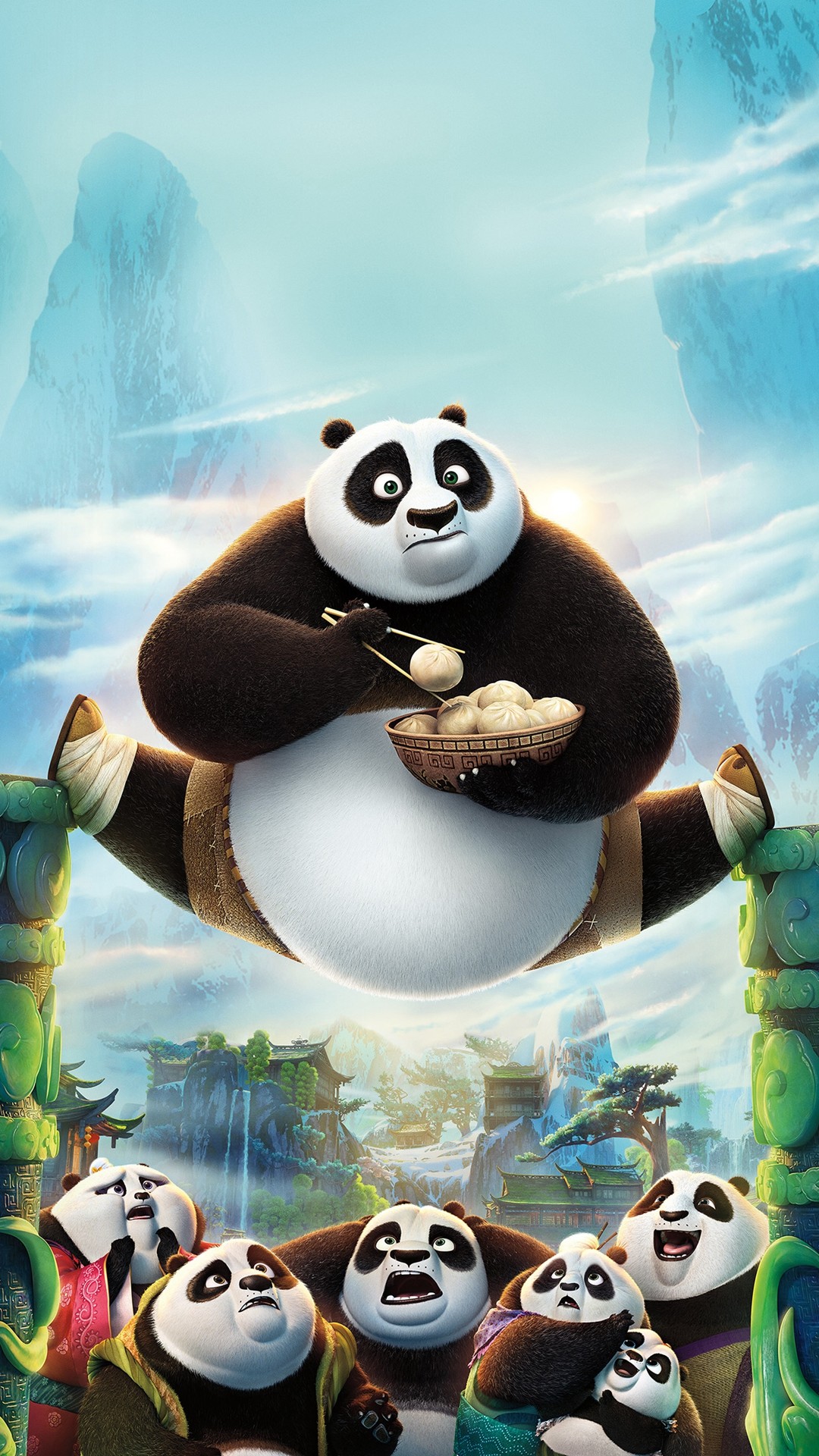 Kungfu Panda Art Illust Film Disney Iphone Wallpaper