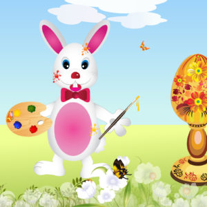 Wallpaper with Bunnies