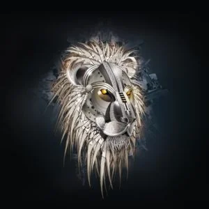 Lion Wallpaper Black and White