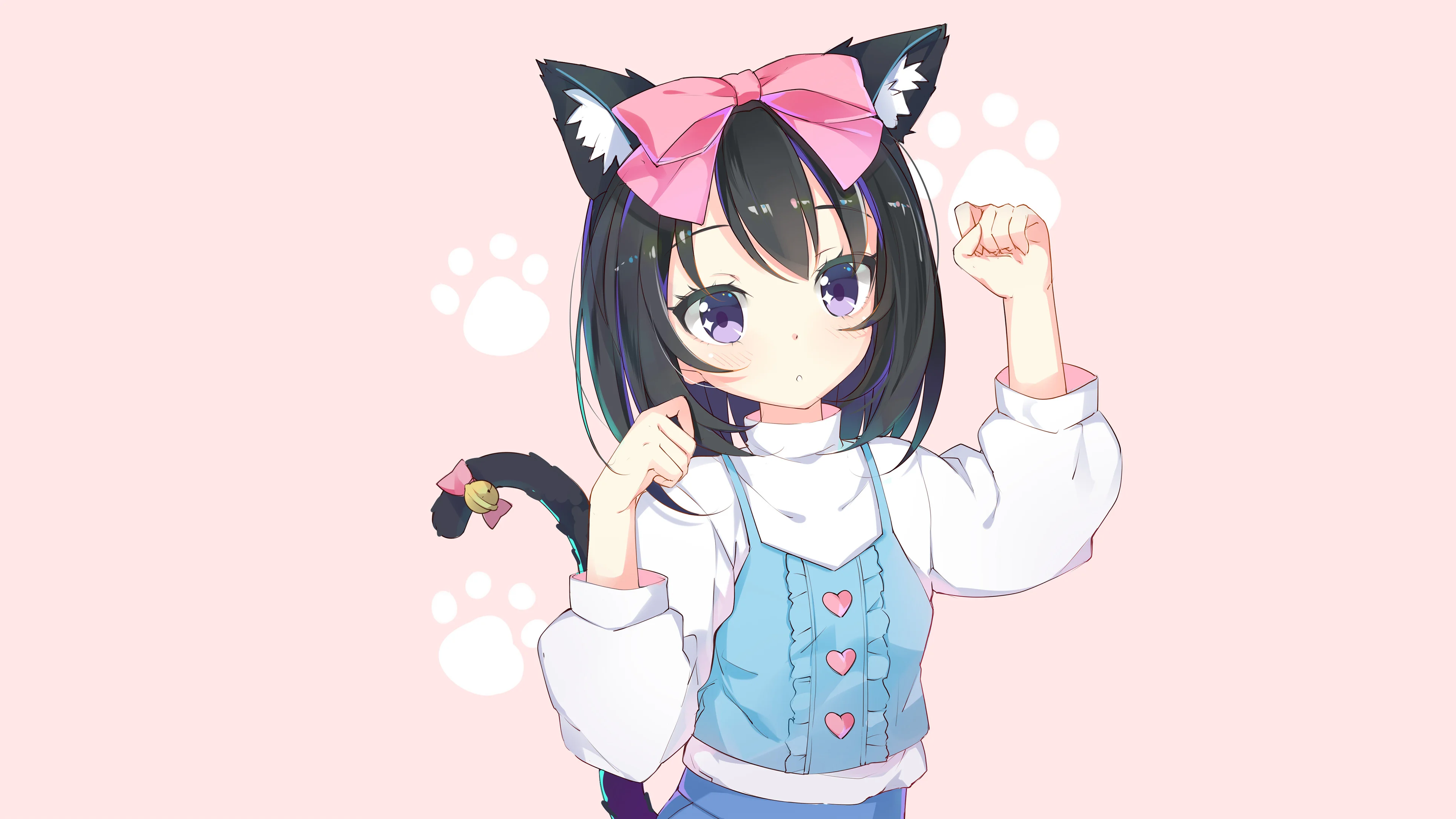 Anime Â· Cute little catgirl(3840×2160) HD Wallpaper …