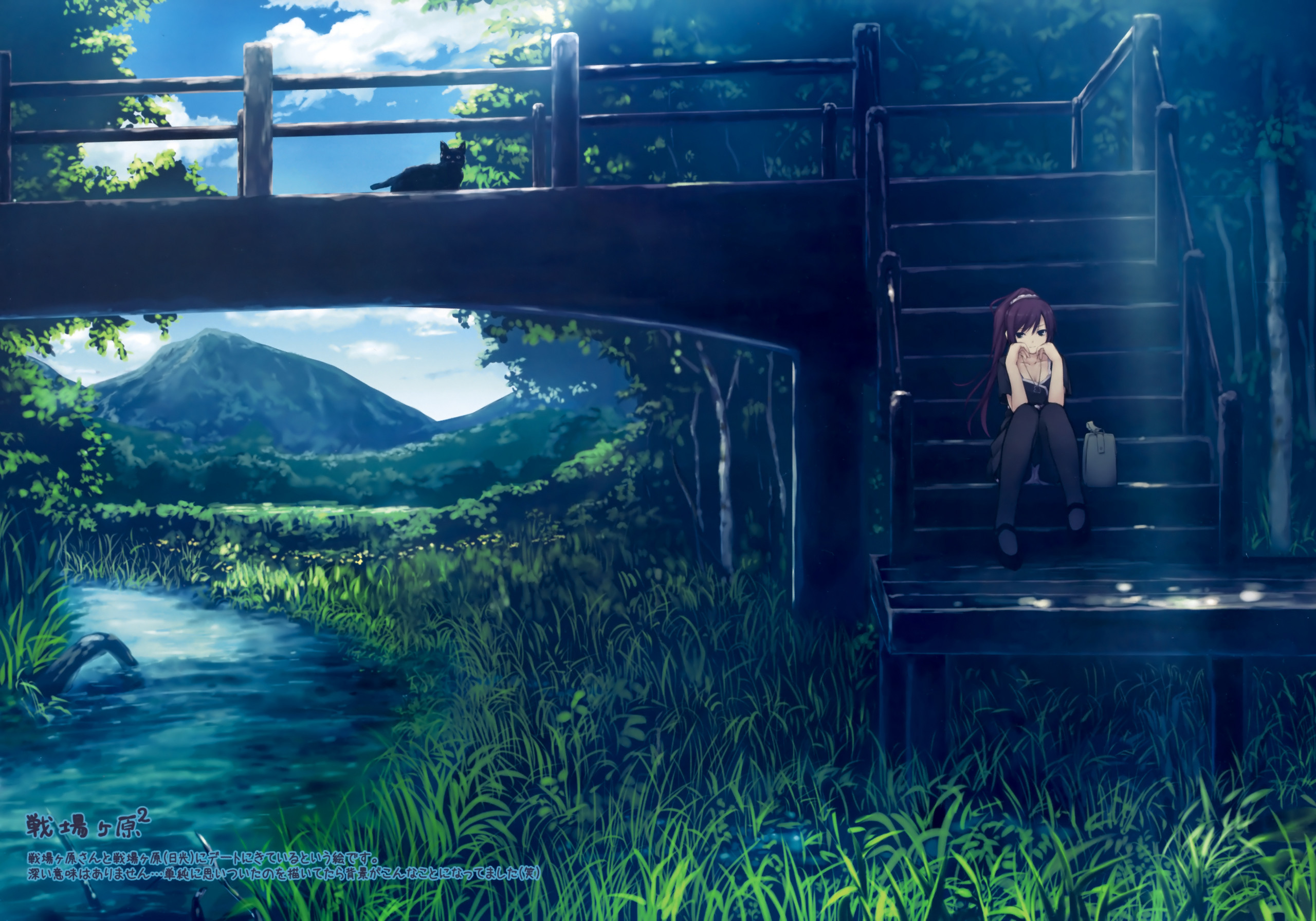 Anime Scenery Sitting 4k HD Anime 4k Wallpapers Images Backgrounds  Photos and Pictures