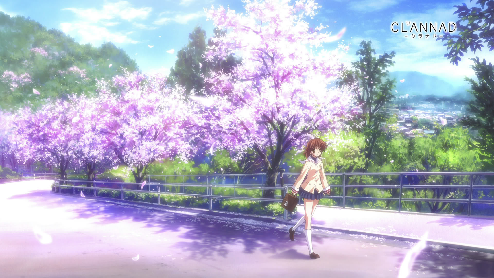 Cherry Blossoms Wallpaper Cherry, Blossoms, Clannad