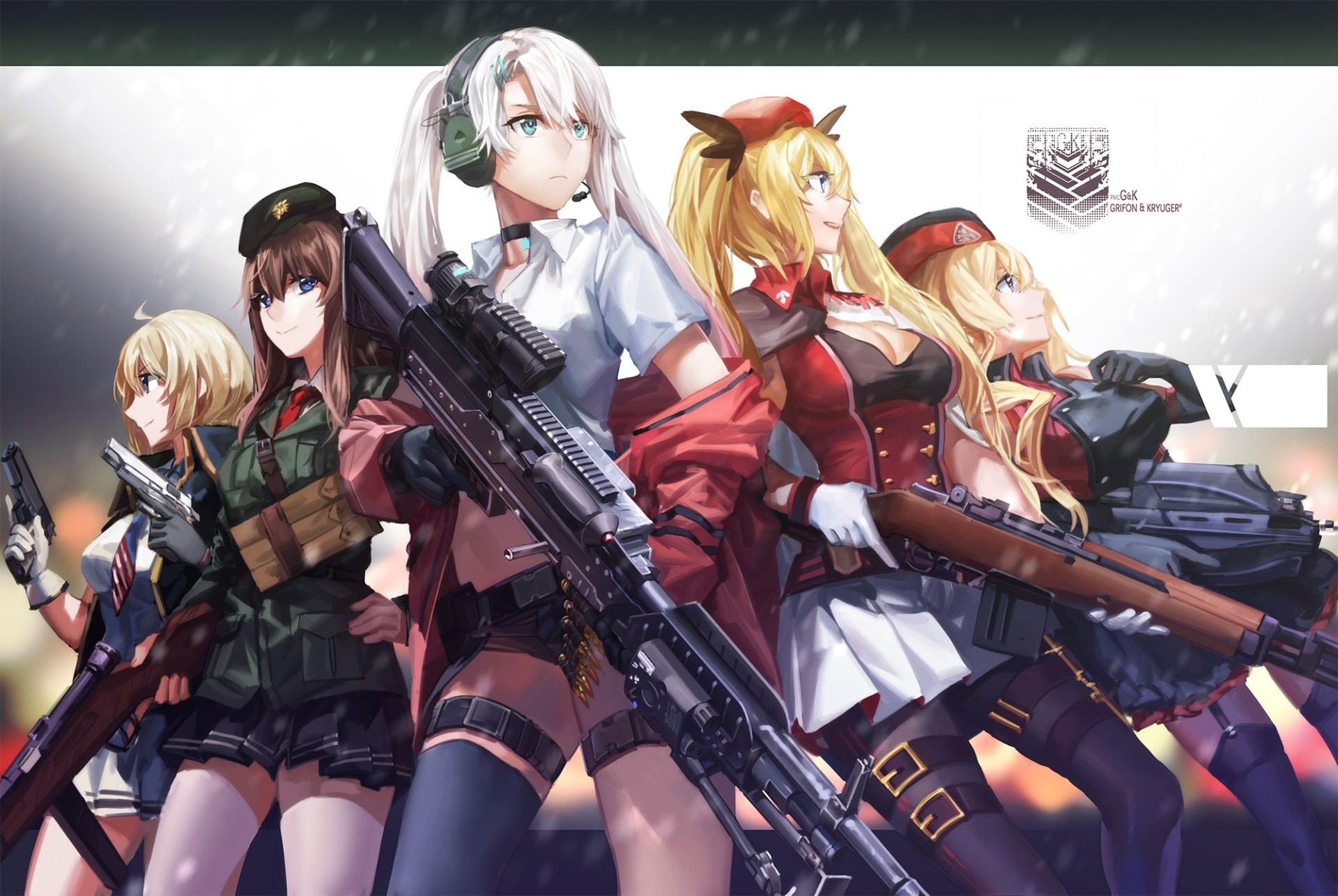 Desktop Wallpaper Girls Frontline Anime Girls With Gun Hd Image - Gambaran