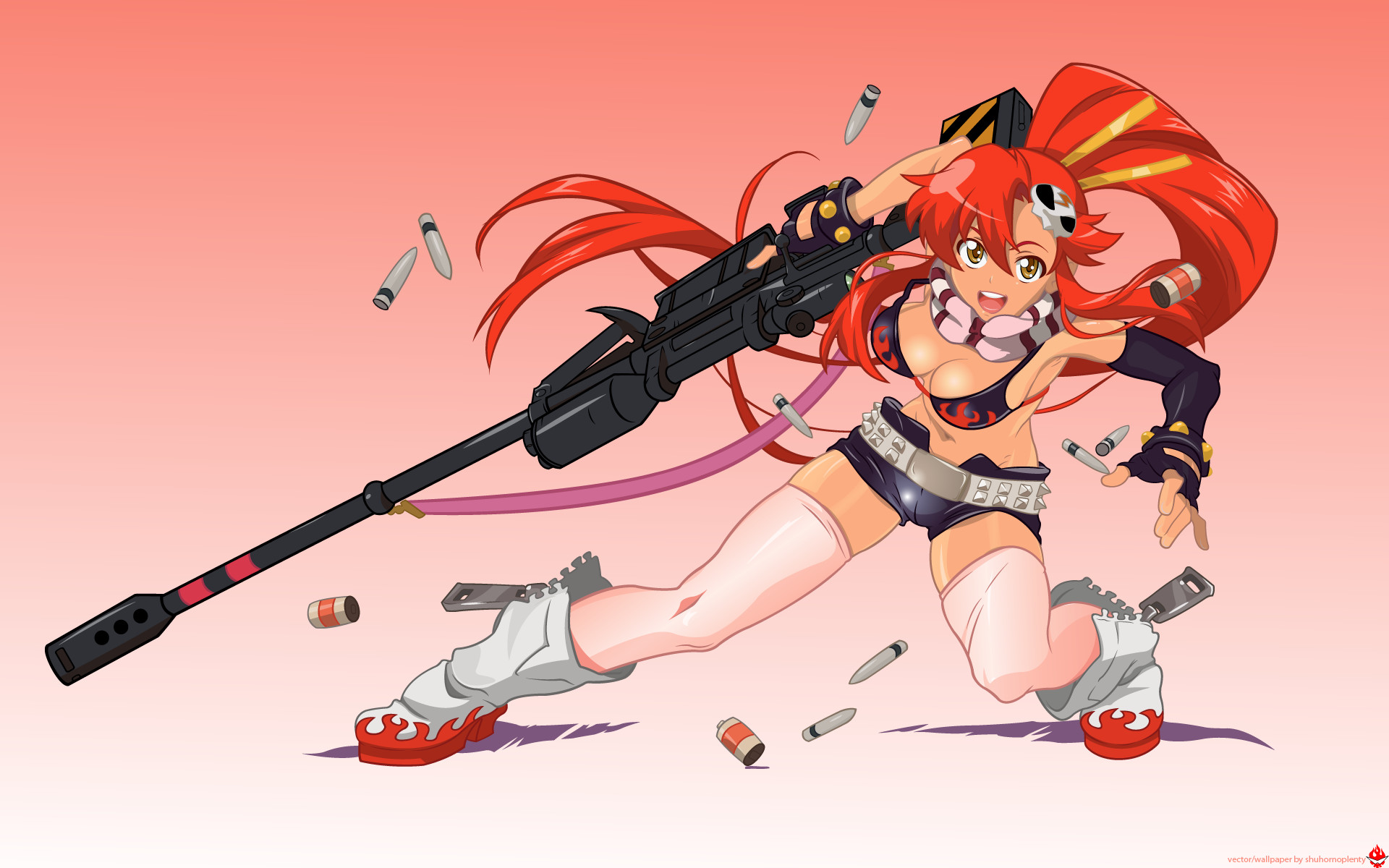 Anime Chicks With Guns Wallpaper Mashup