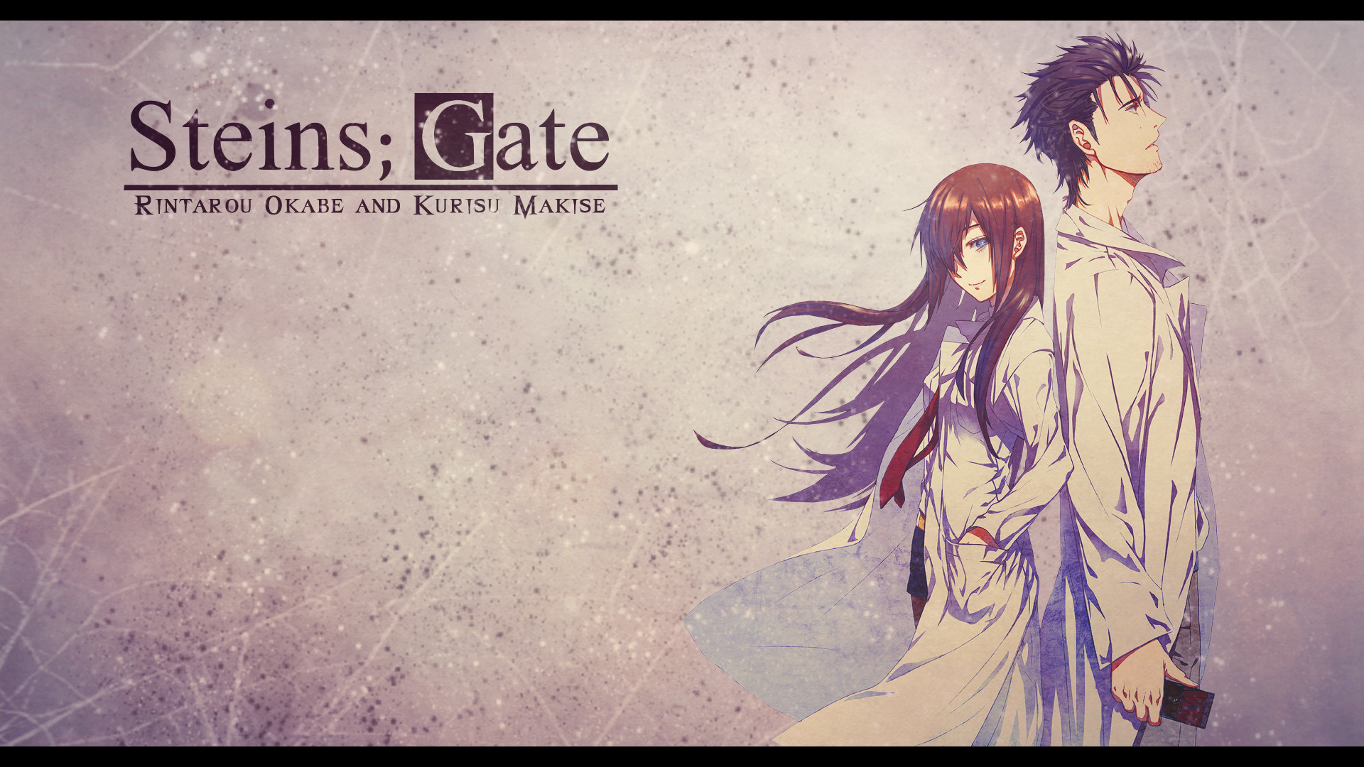 Steins Gate – Okabe and Makise Wallpaper by eaZyHD on DeviantArt