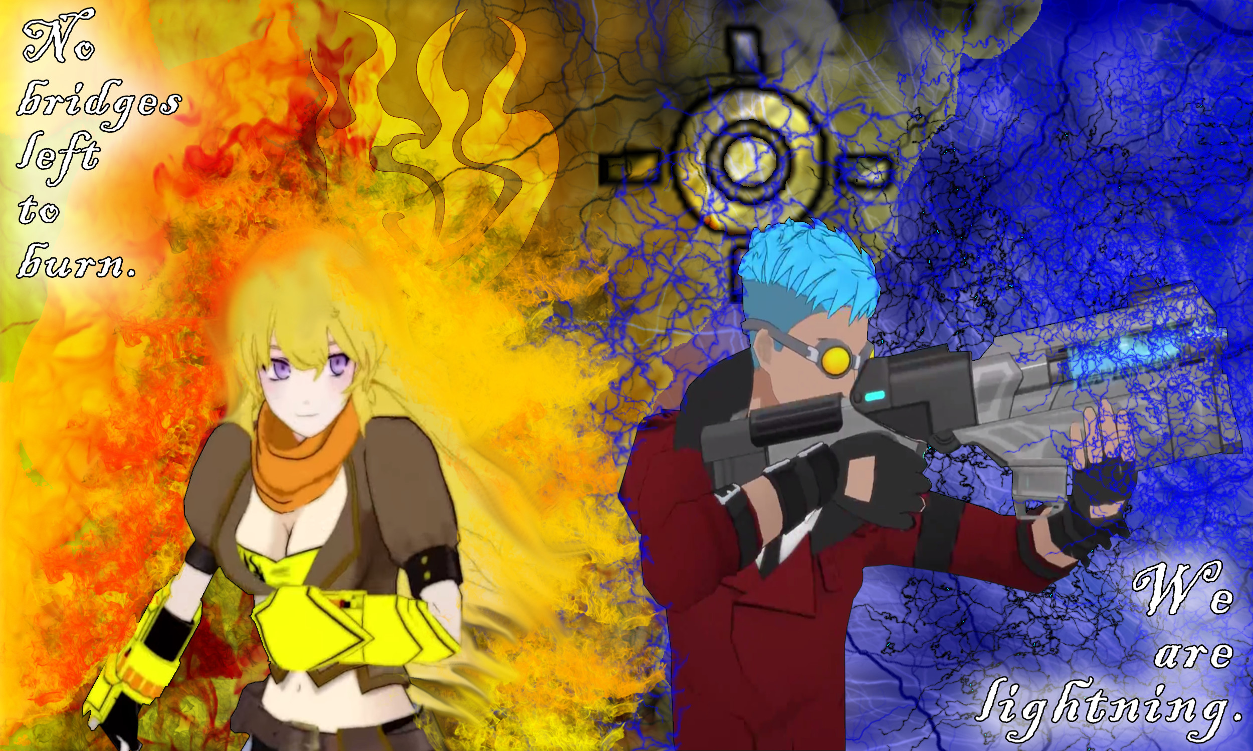 RWBY Yang and Neptune Wallpaper by MetalPorSiempre RWBY Yang and Neptune  Wallpaper by MetalPorSiempre