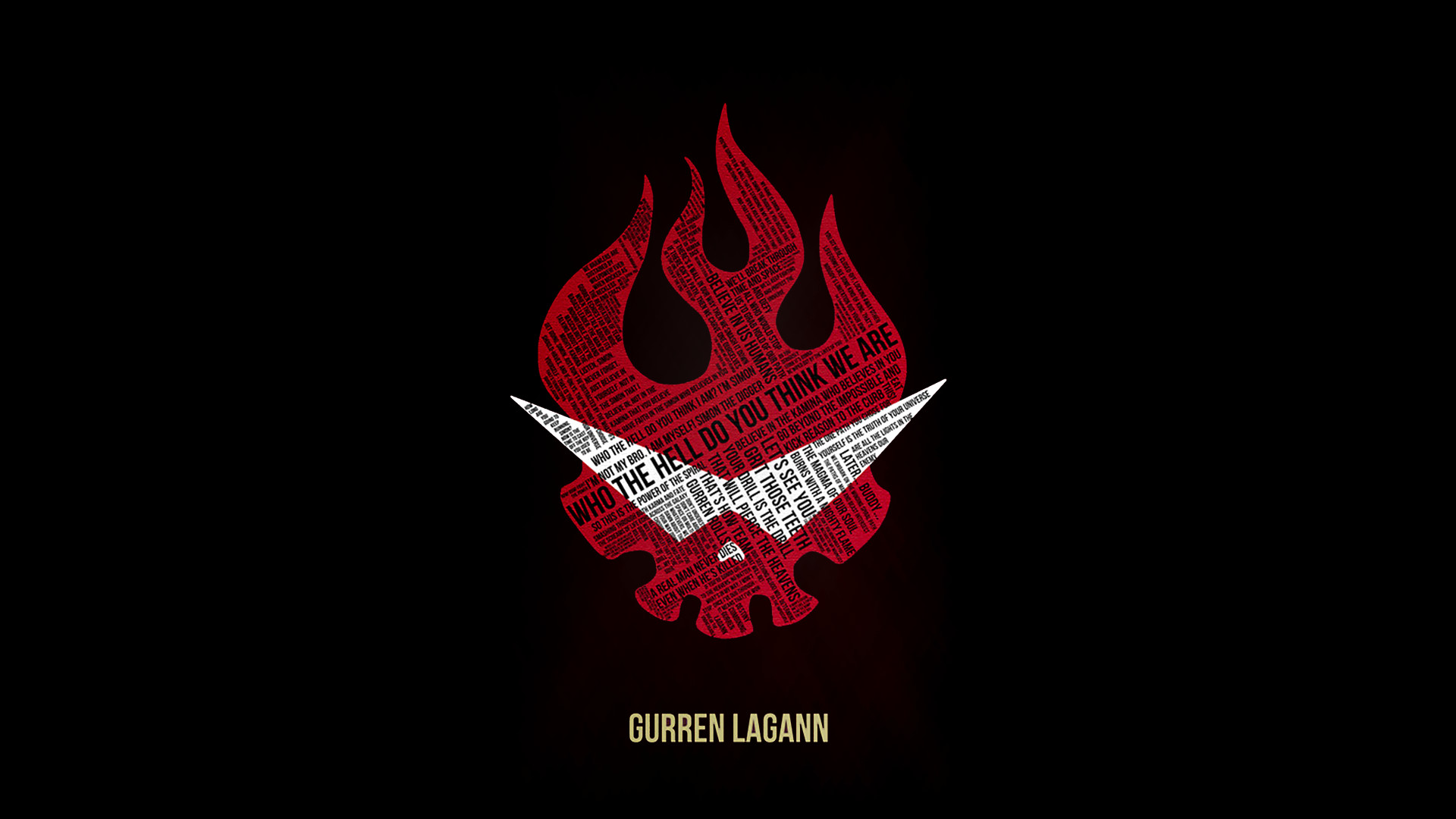 Gurren Lagann logo. Resize of something i found
