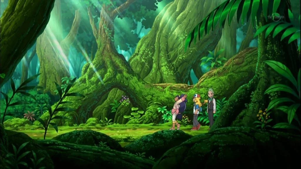 128+ Anime Forest Background