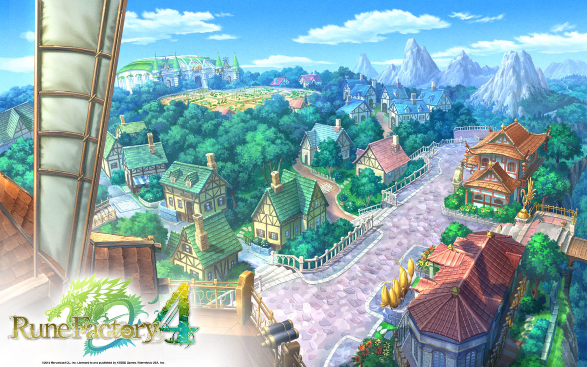 Anime Village Scenery