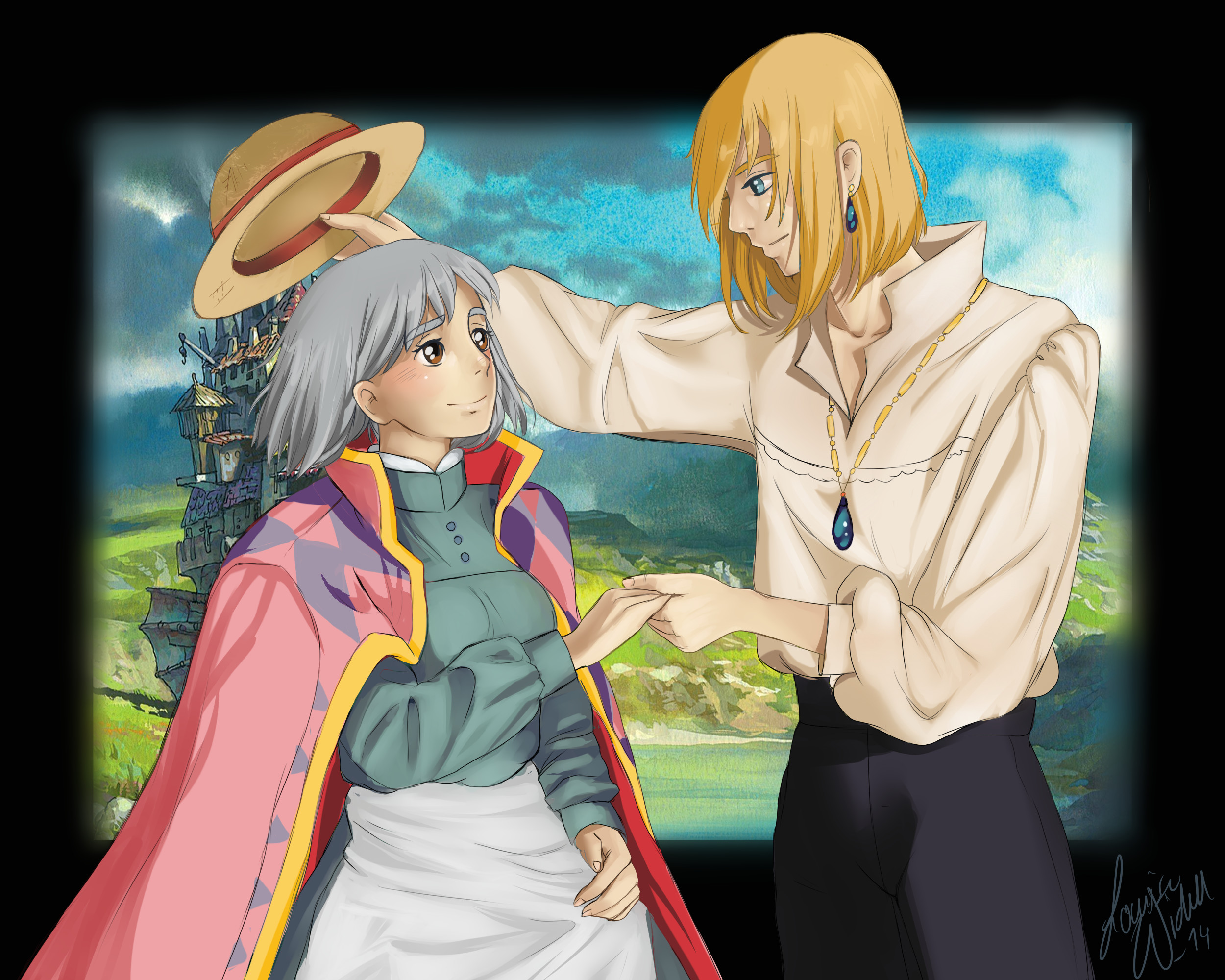 Fanart Sophie and Howl – Howls moving castle by TheBananafly