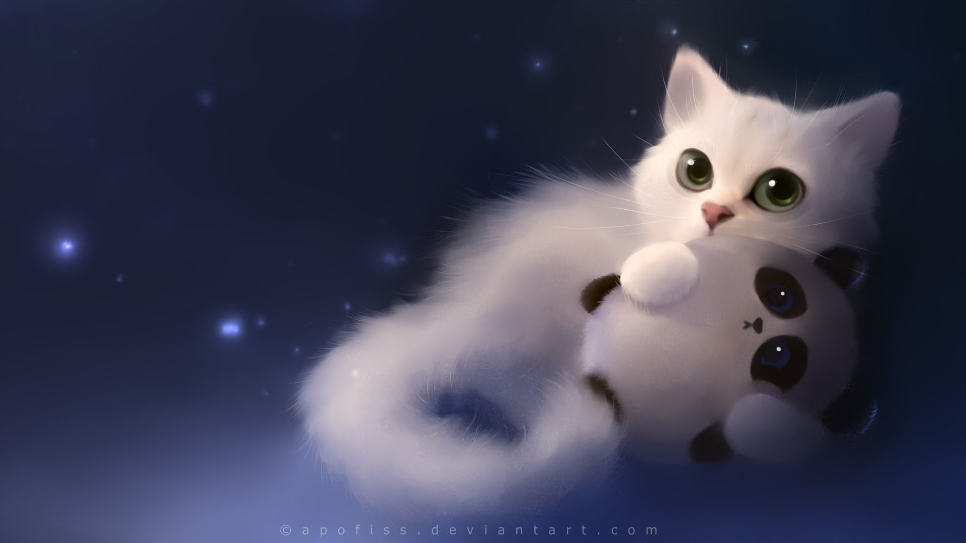Cute Anime Wallpapers Hd Group 54 Cute Anime Cat Wallpaper