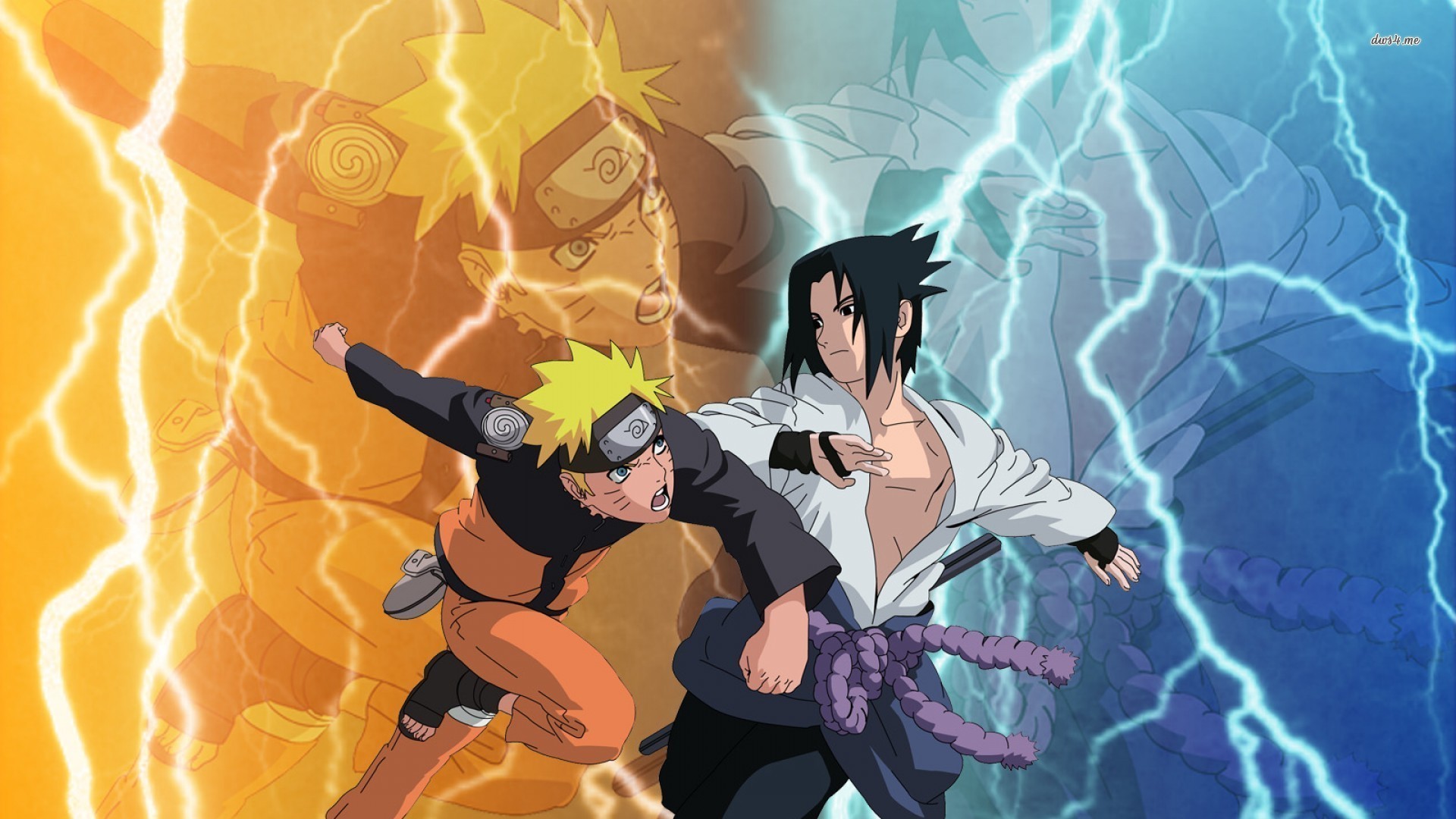 Naruto Uzumaki And Sasuke Uchiha