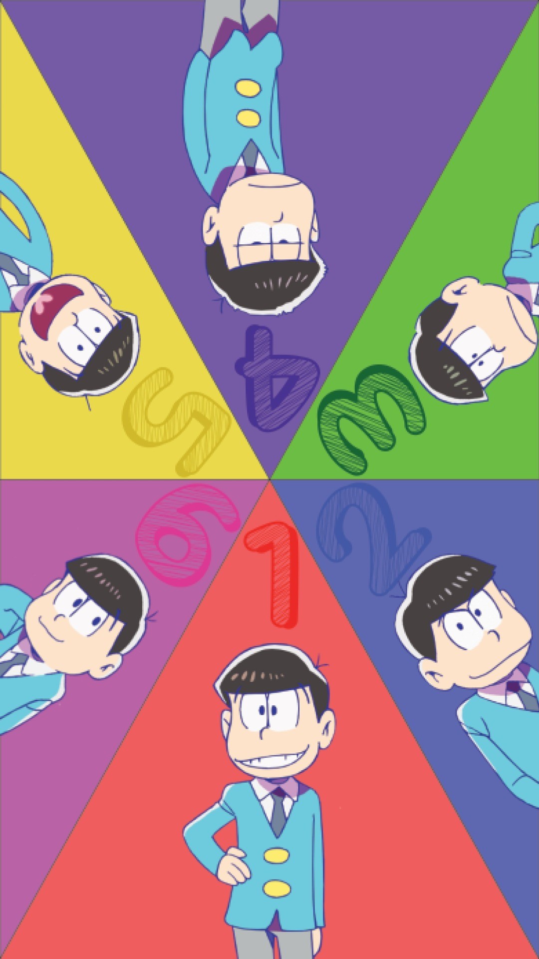 I made an Osomatsu San wallpaper in shop. The dimensions are 1334 x 750