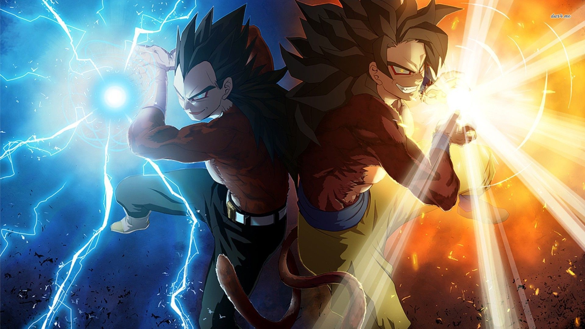HD Super Saiyan 4 Vegeta and Goku Wallpaper Full HD