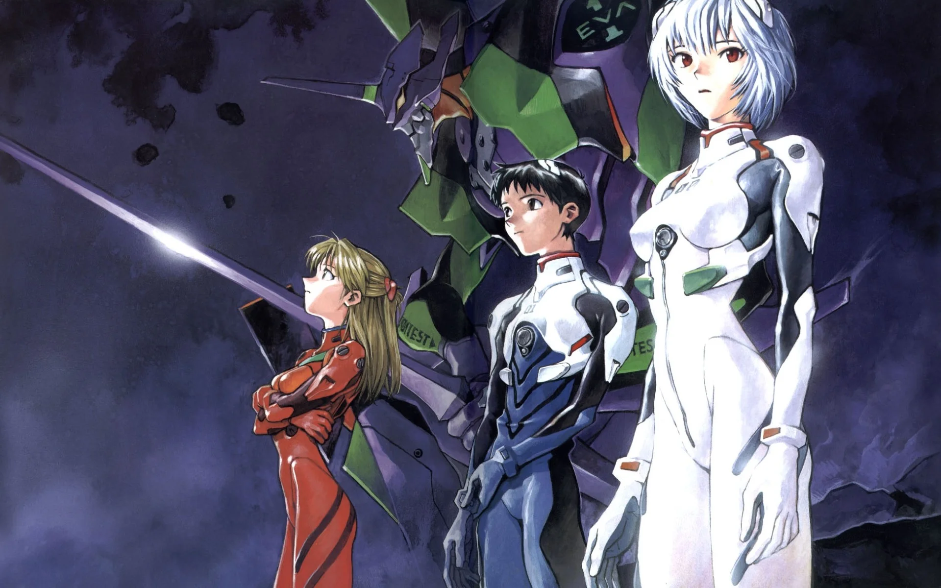 Anime – Neon Genesis Evangelion Asuka Langley Sohryu Shinji Ikari Rei Ayanami Wallpaper