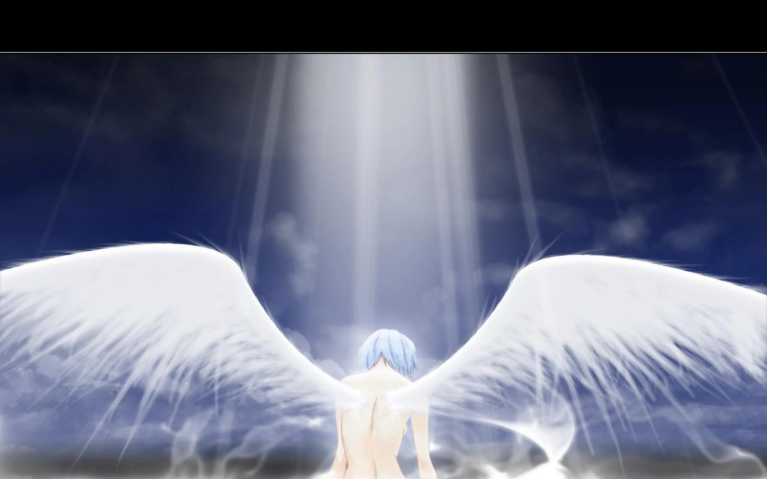 Angels wings ayanami rei neon genesis evangelion 1280×1024 wallpaper Art HD Wallpaper