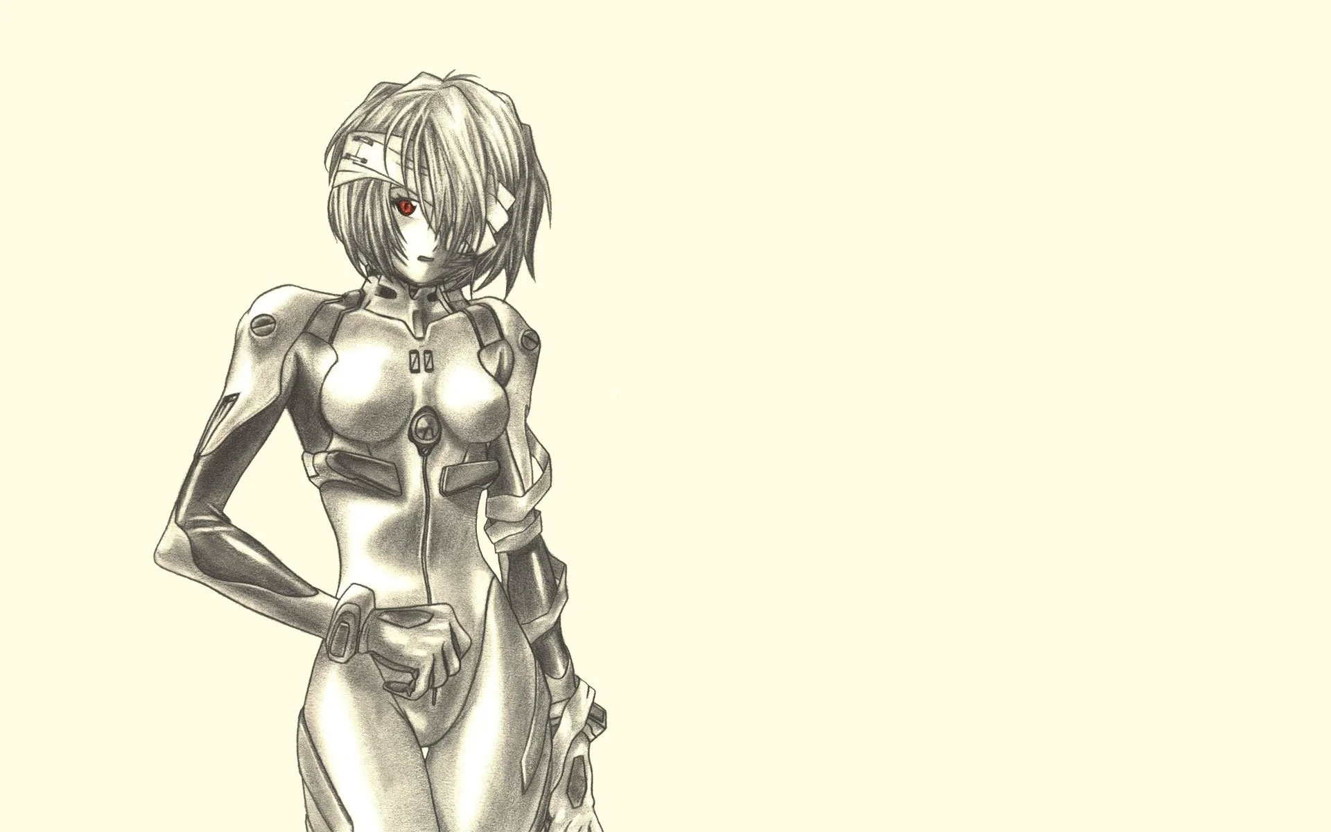 Ayanami Rei Neon Genesis Evangelion Drawings Fan Art Simple Background …