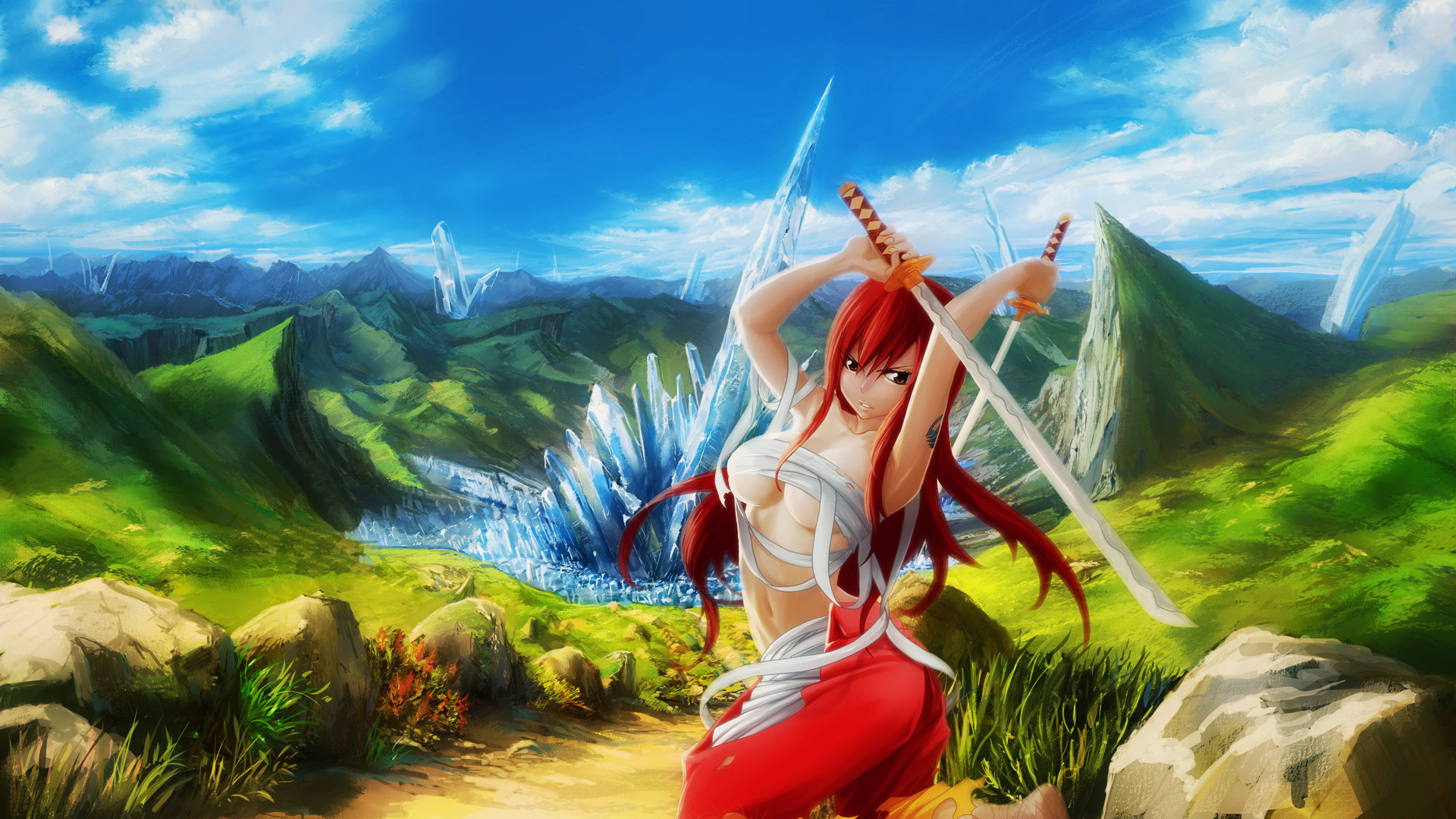 … Erza Scarlet – Painting Effect – Wallpaper by Altair-Ezio