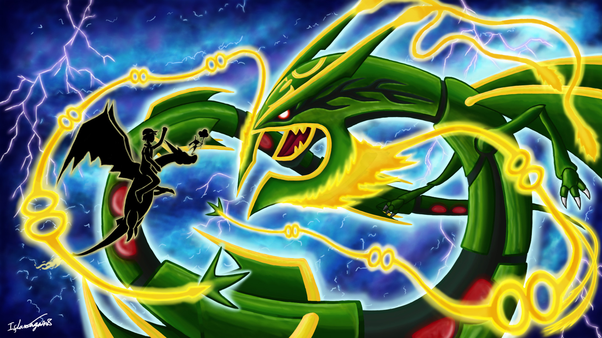 Shiny Mega Rayquaza Wallpaper Pokemon mega rayquaz by himew1235 on  DeviantArt