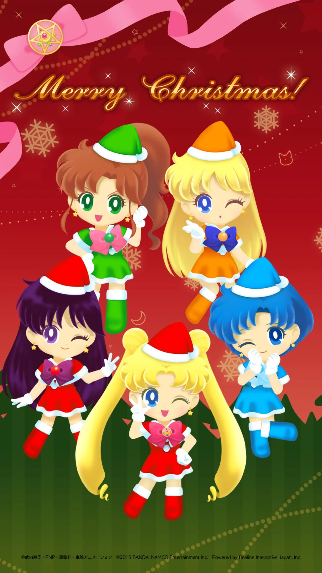 Wallpaper from Christmas event by Sailor moon drop game