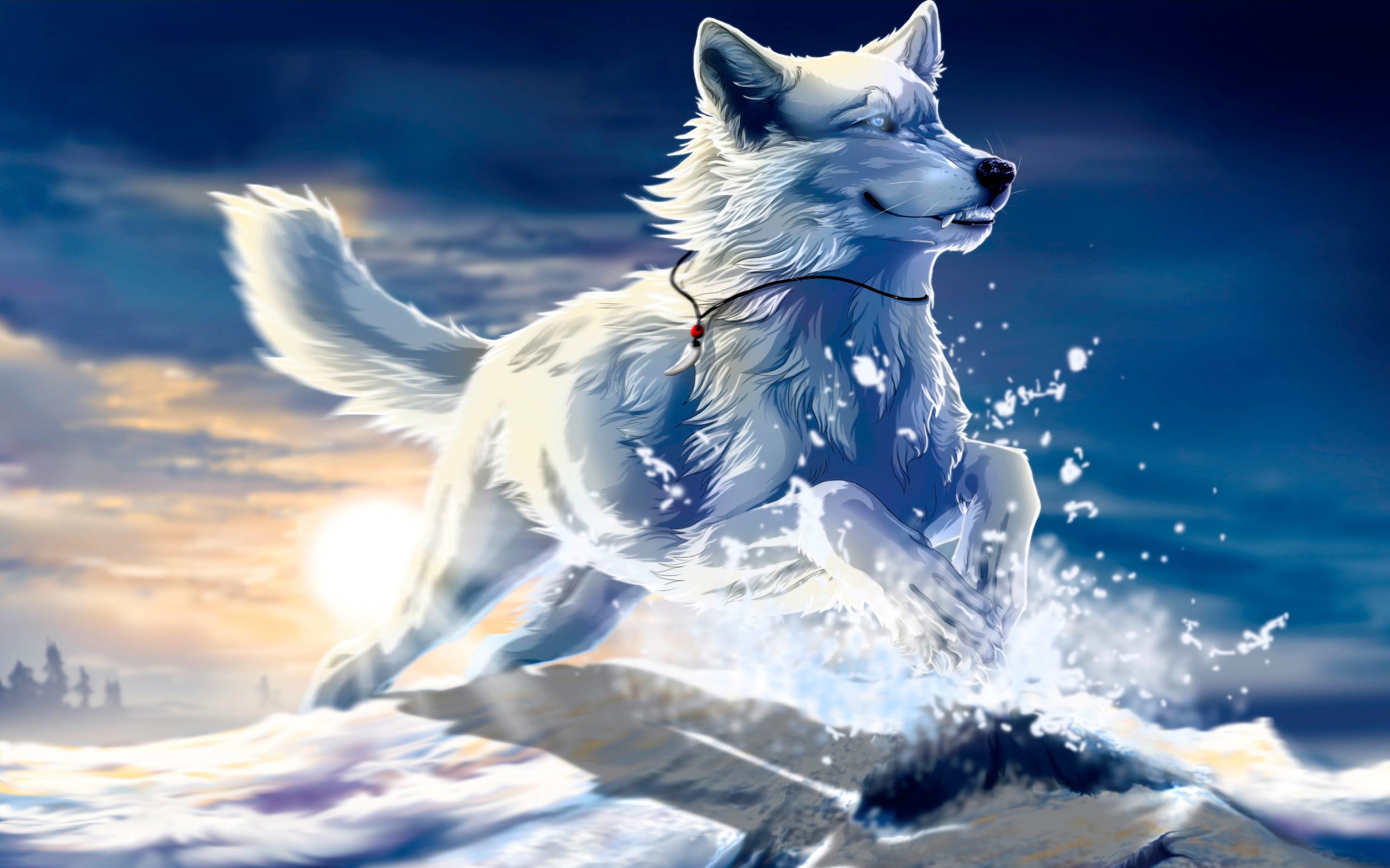 Wallpapers For > Cool Wolf Backgrounds” style=”width:100%”><figcaption style=