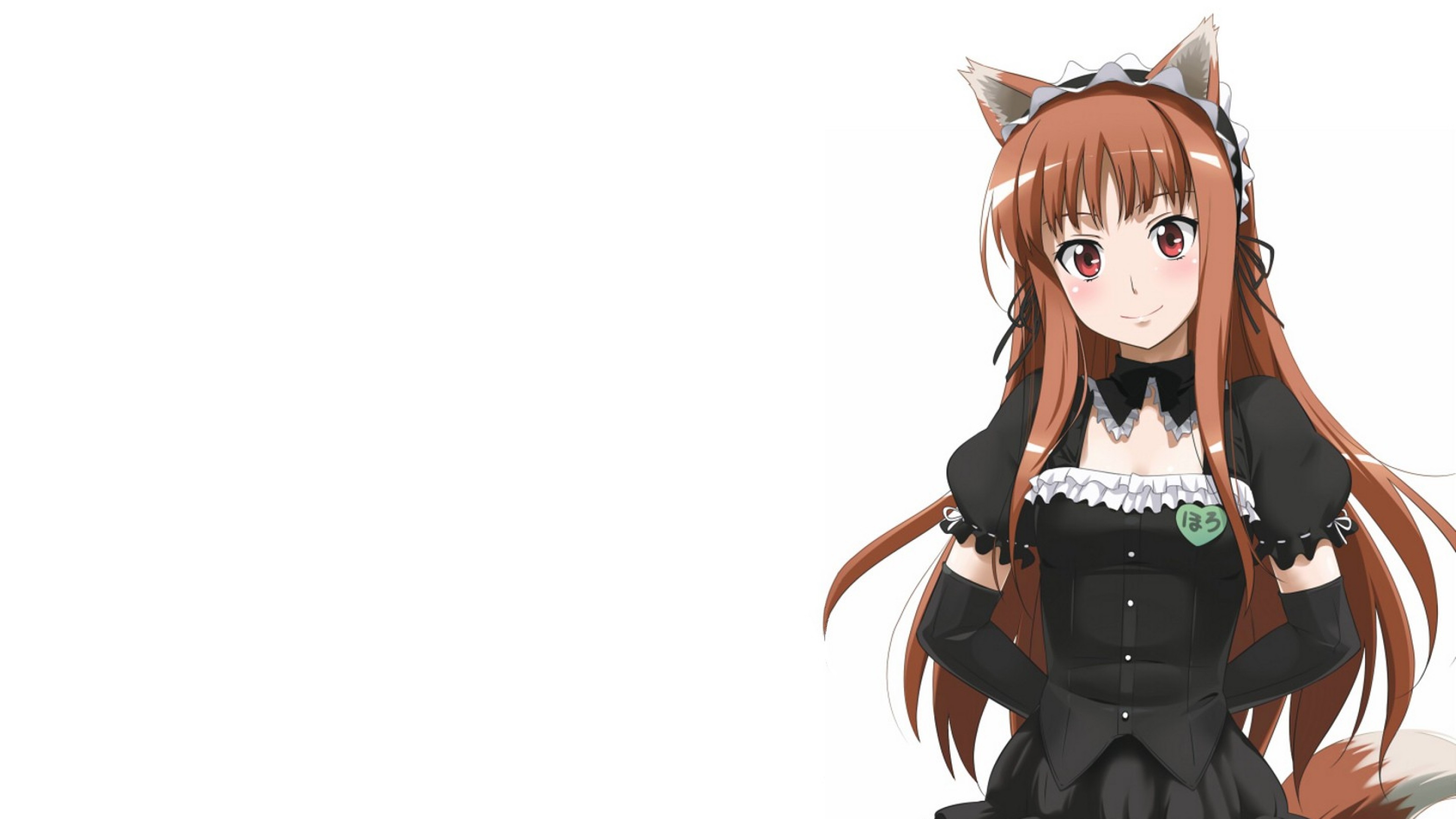 Wallpaper spice and wolf, girl, anime, dress, ears