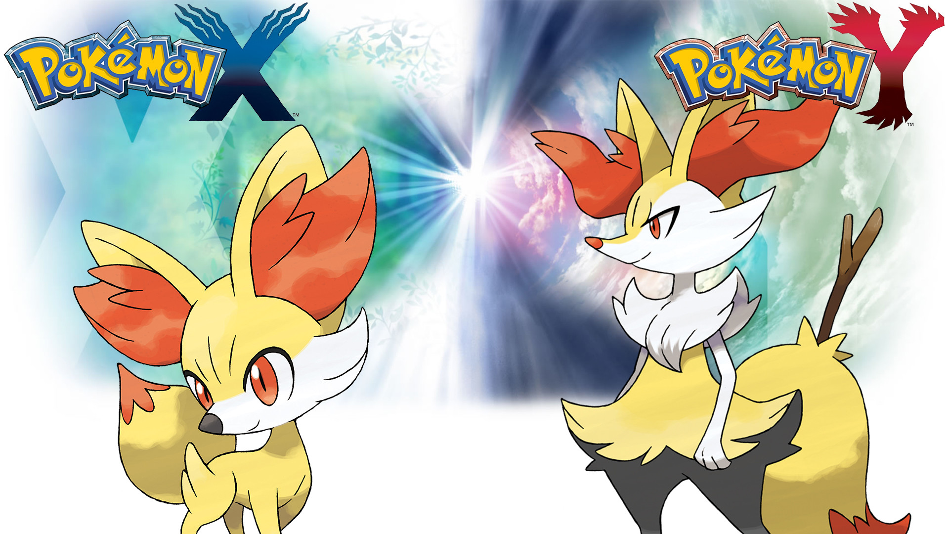 Pokmon X Pokmon Y – Wallpaper 075 Size 1920 x 1080 Pokemon X Y – Wallpaper – Fennekin and Braixen