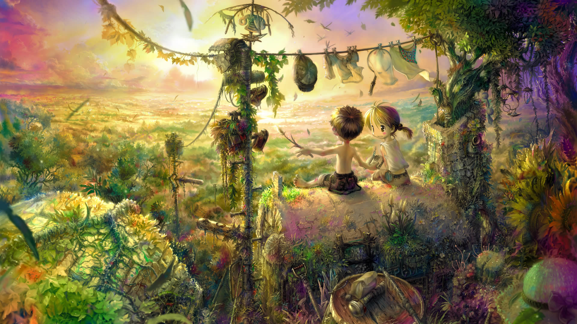 nature anime background