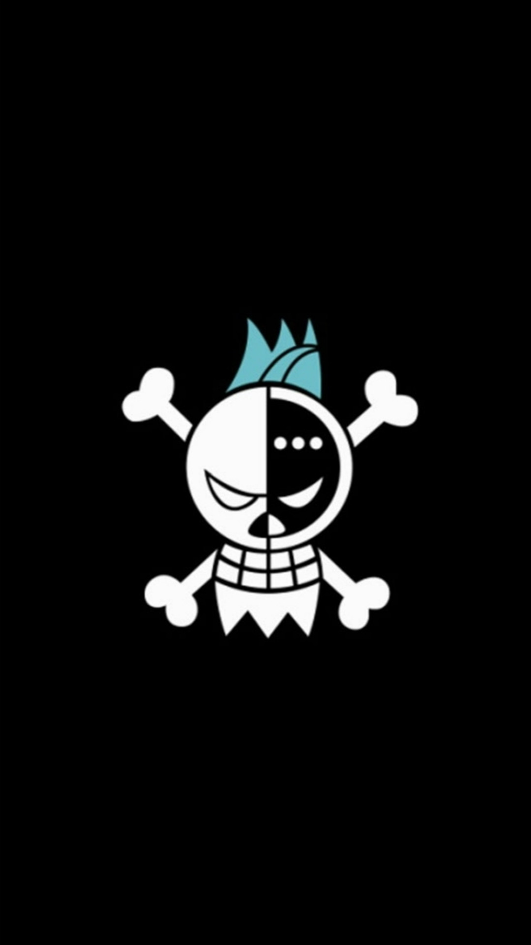 Fun Pirate Skull Logo Pattern iPhone 6 wallpaper