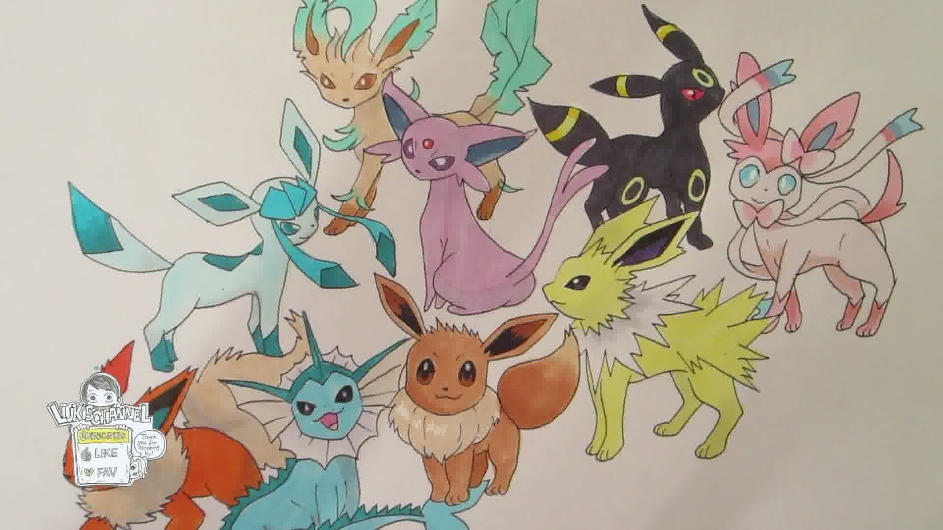 133 Eevee and all its evolutions REMAKE – YouTube