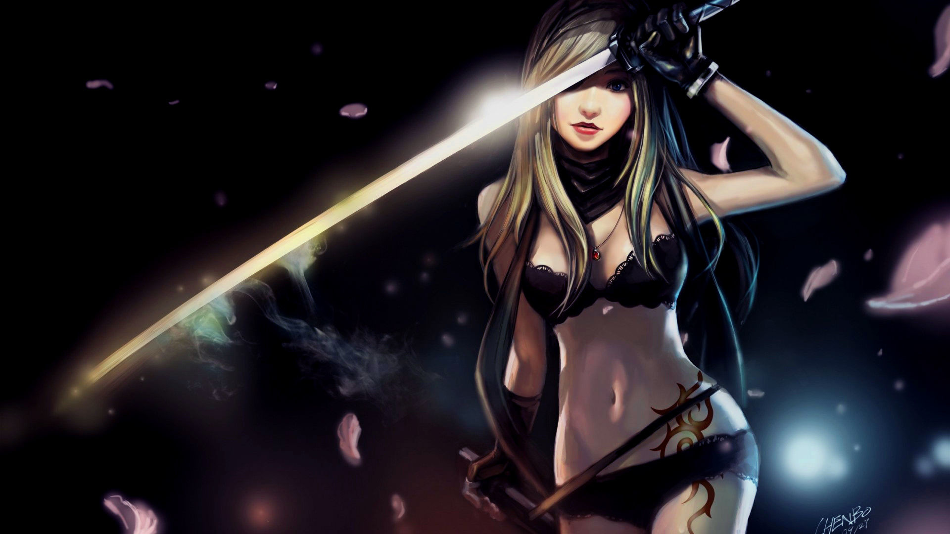 Warrior Anime Girl xHD Wallpaper on MobDecor
