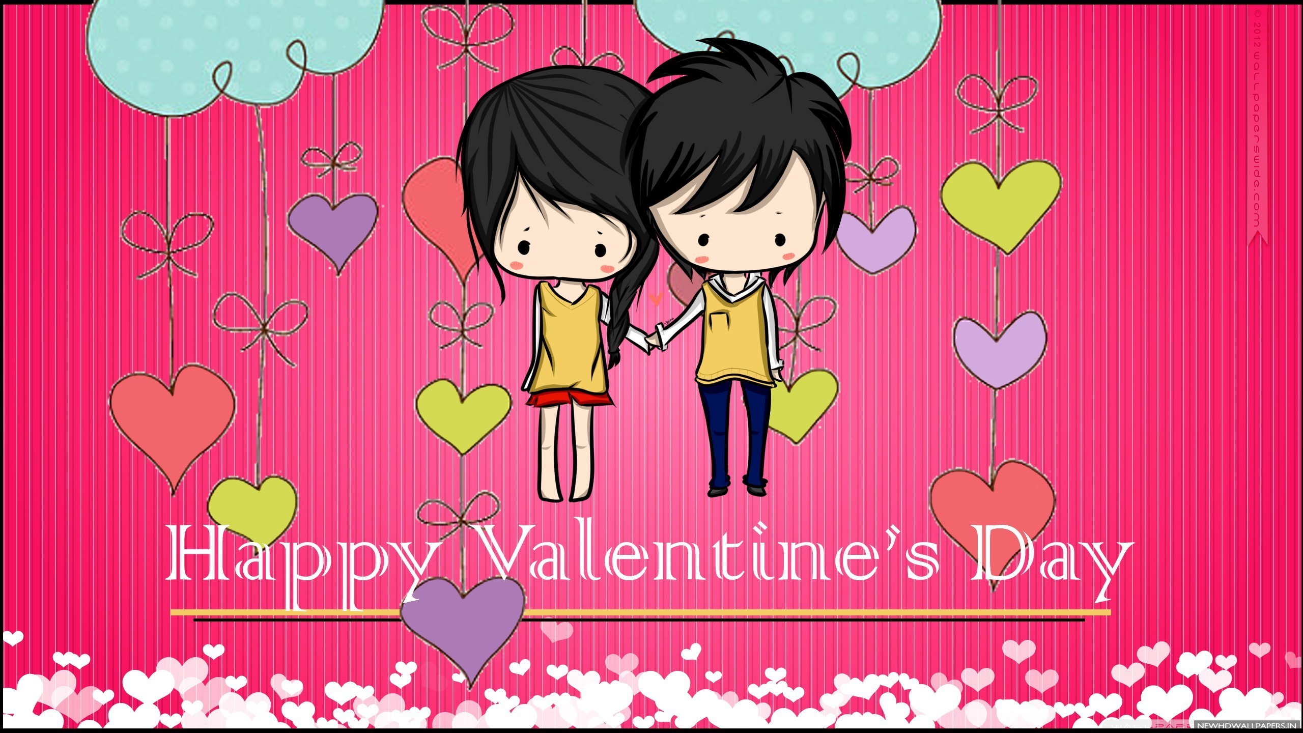 Happy Valentines Day Couple Anime Image