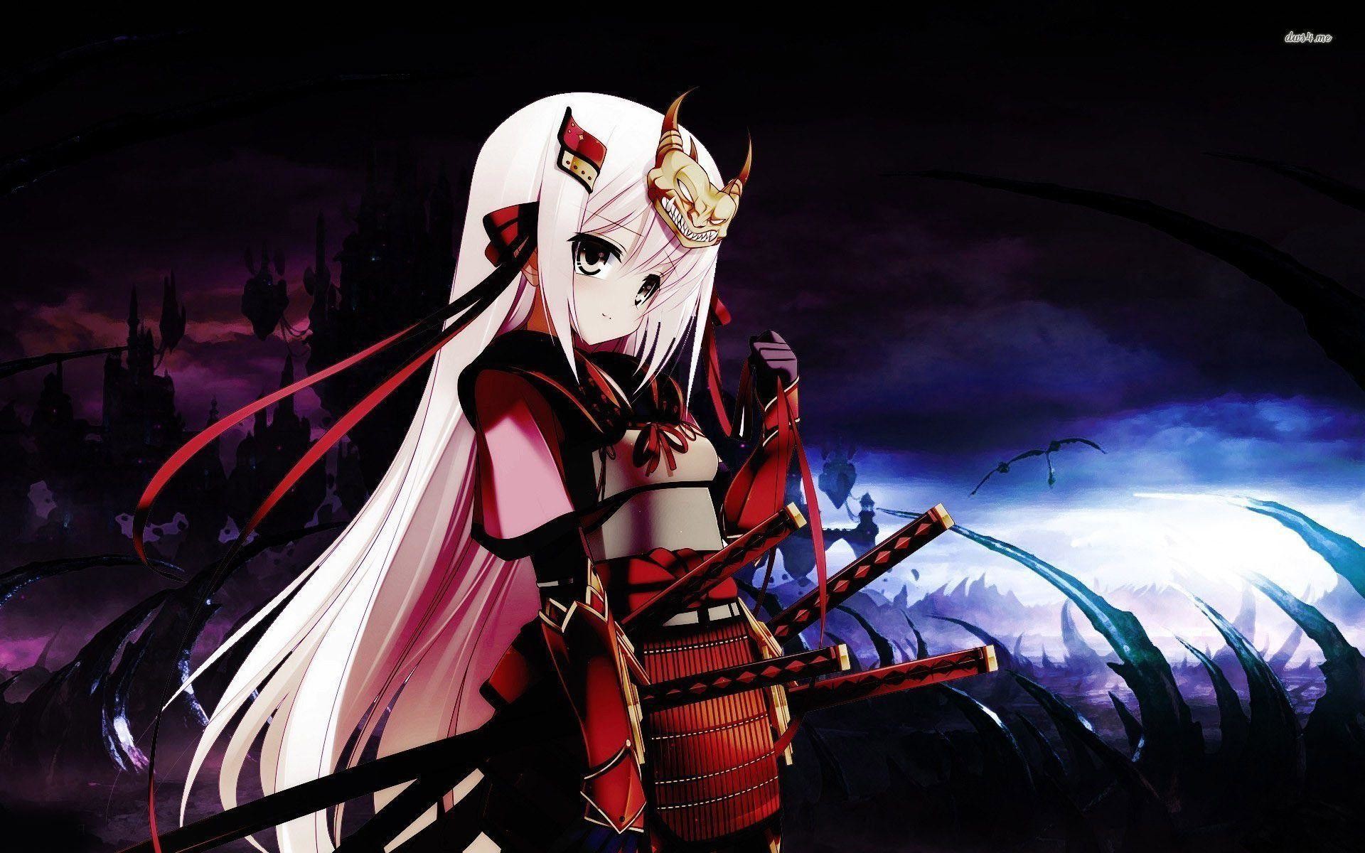 Samurai girl wallpaper – Anime wallpapers – #