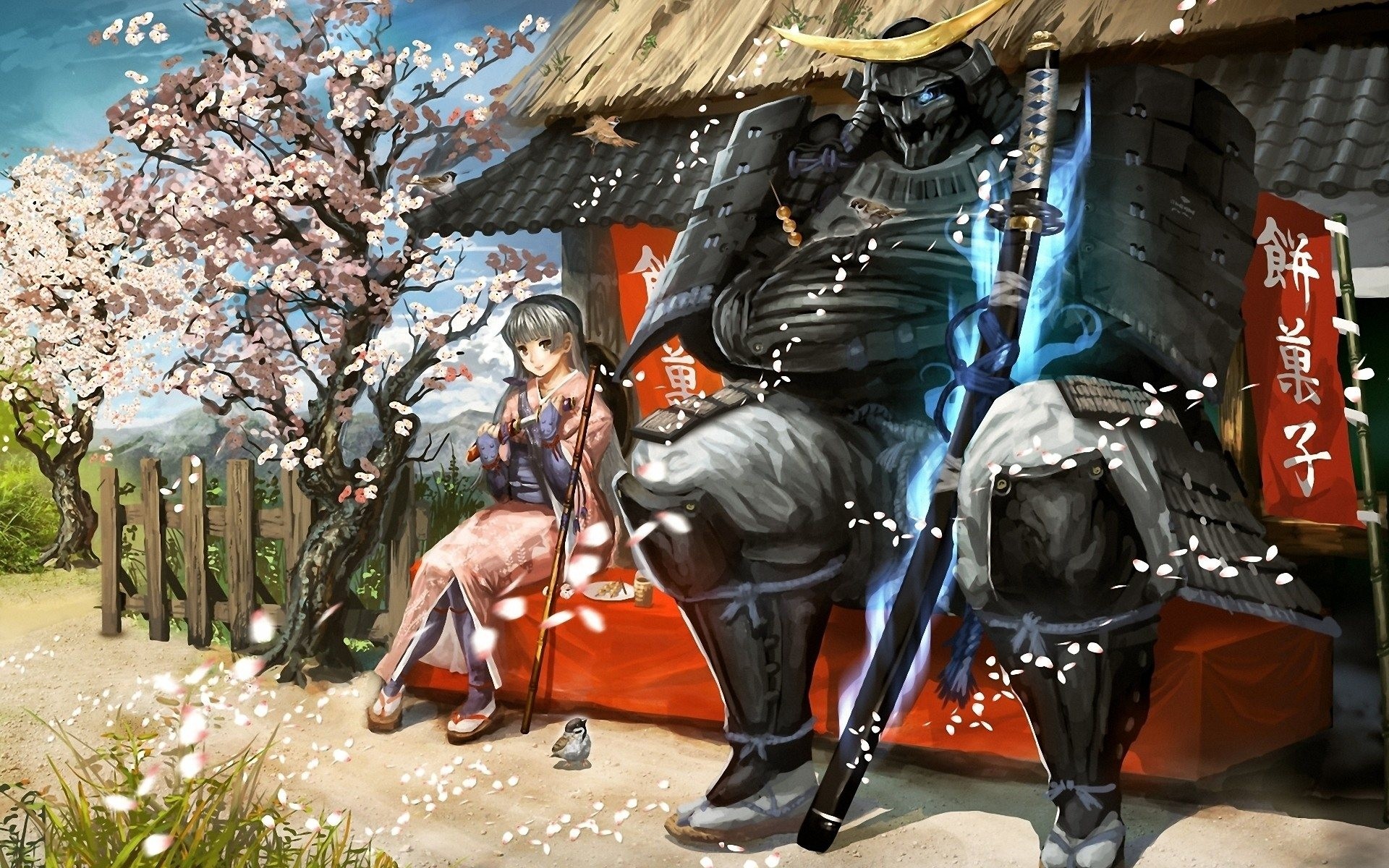 Anime artwork samurai