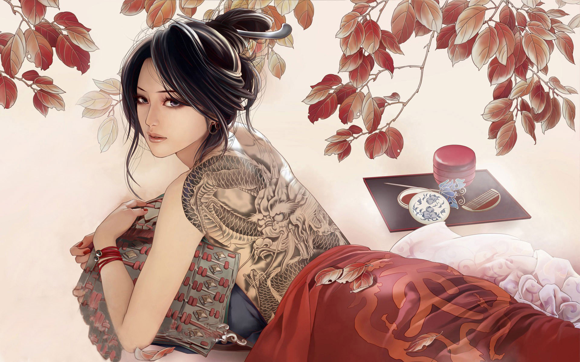 Modern geisha wallpaper – 1034089